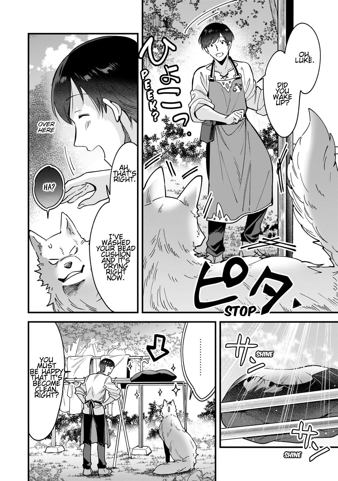 Isekai Mofumofu Cafe Chapter 5.5 page 8 - Chapter 5.5: Luke's Bead Cushion