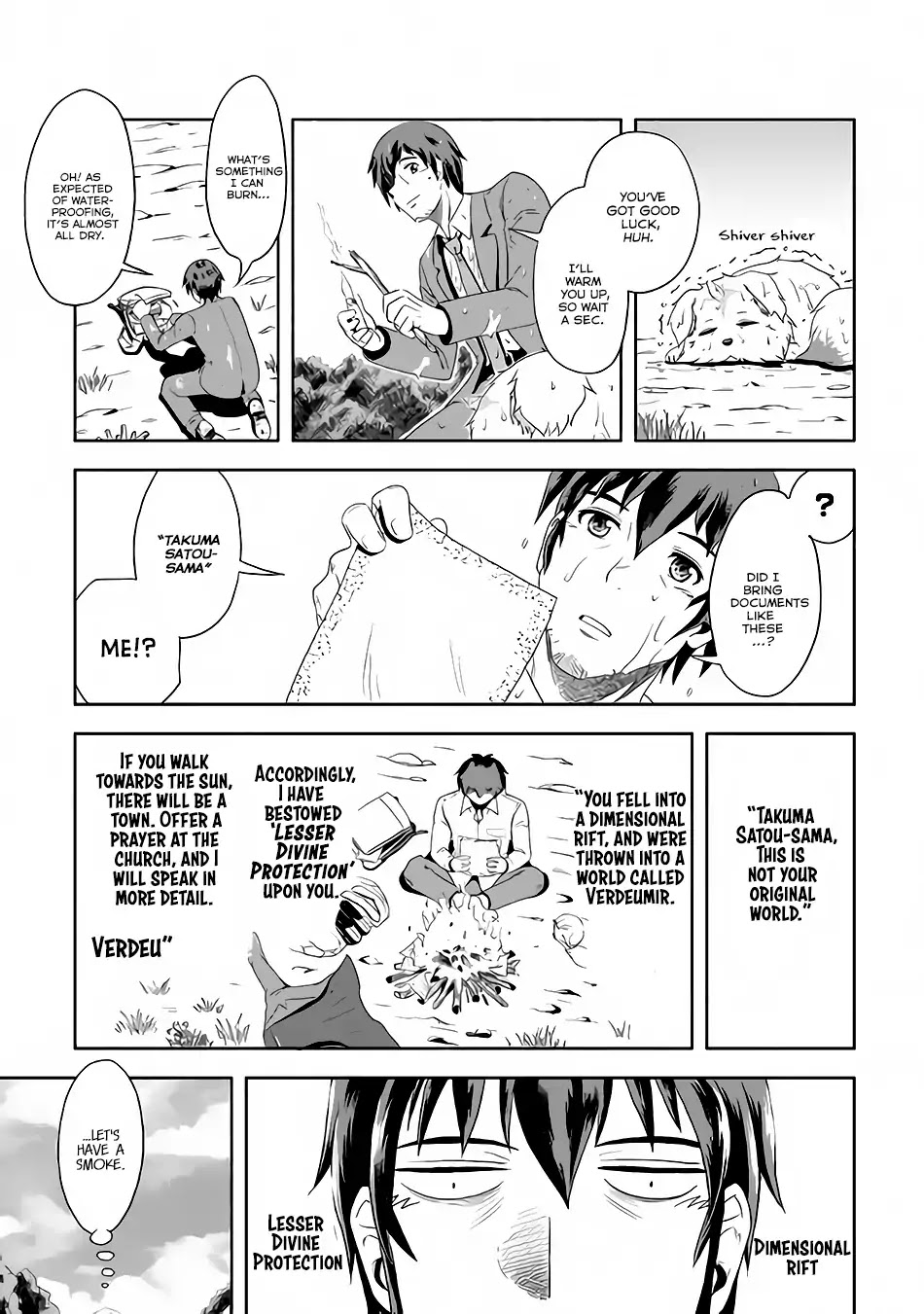 Isekai ni Tobasareta Ossan wa Doko e Iku? Chapter 1 page 6 - Chapter 1