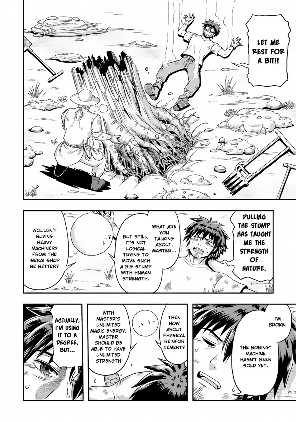Isekai ni Tobasareta Ossan wa Doko e Iku? Chapter 13 page 5 - Chapter 13: Ossan Ploughing Fields in The Other World