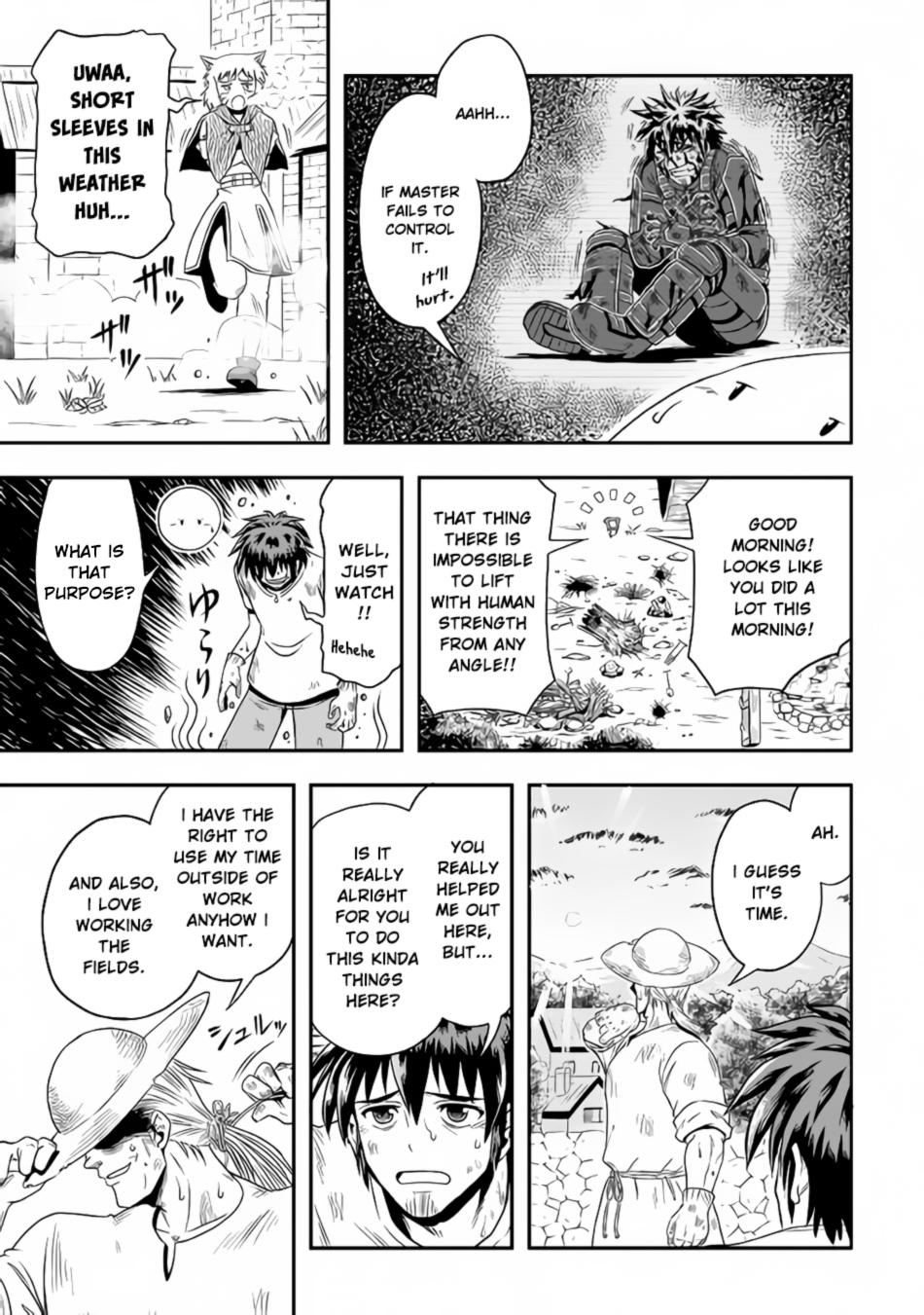 Isekai ni Tobasareta Ossan wa Doko e Iku? Chapter 13 page 6 - Chapter 13: Ossan Ploughing Fields in The Other World