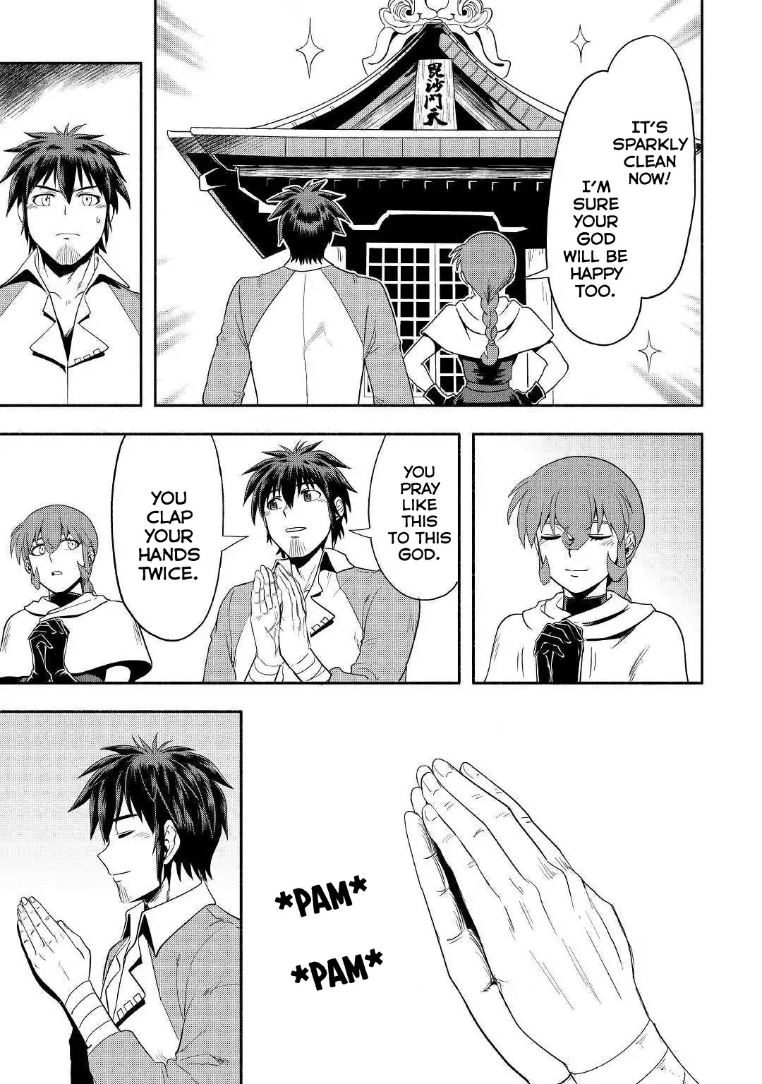 Isekai ni Tobasareta Ossan wa Doko e Iku? Chapter 24 page 29 - Chapter 24: Ossan and an Old Shrine
