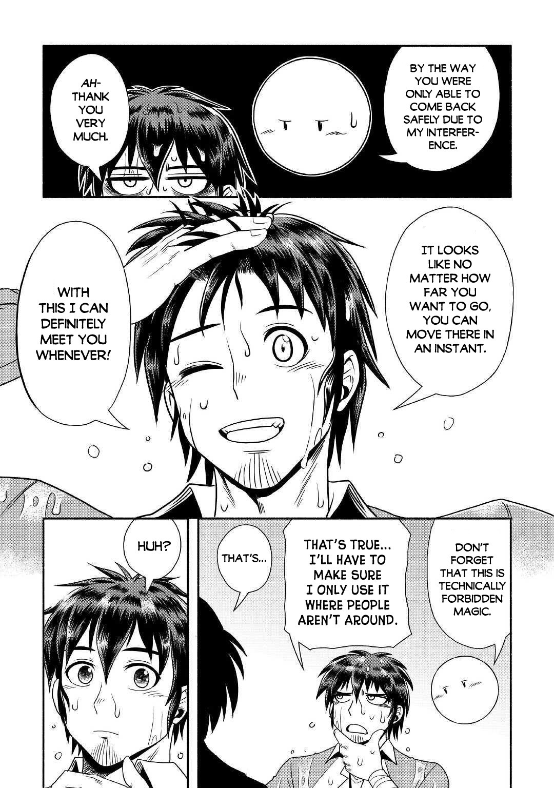 Isekai ni Tobasareta Ossan wa Doko e Iku? Chapter 32 page 18 - Chapter 32: The Ossand and Teleportation Magic