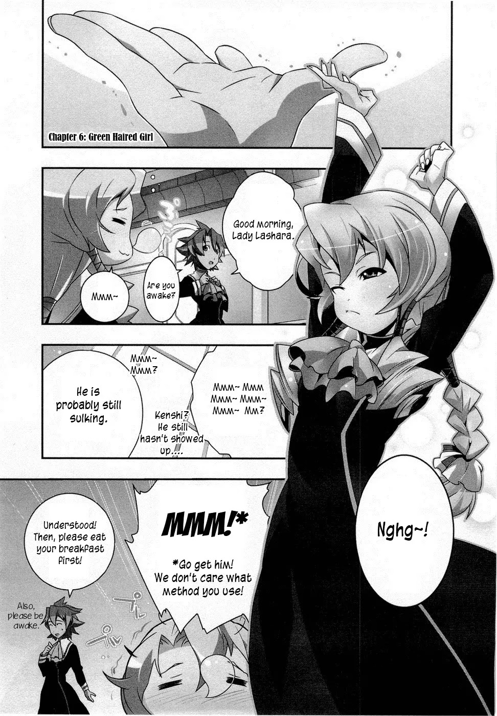 Isekai no Seikishi Monogatari Chapter 6 page 1 - Chapter 6: Green Haired Girl