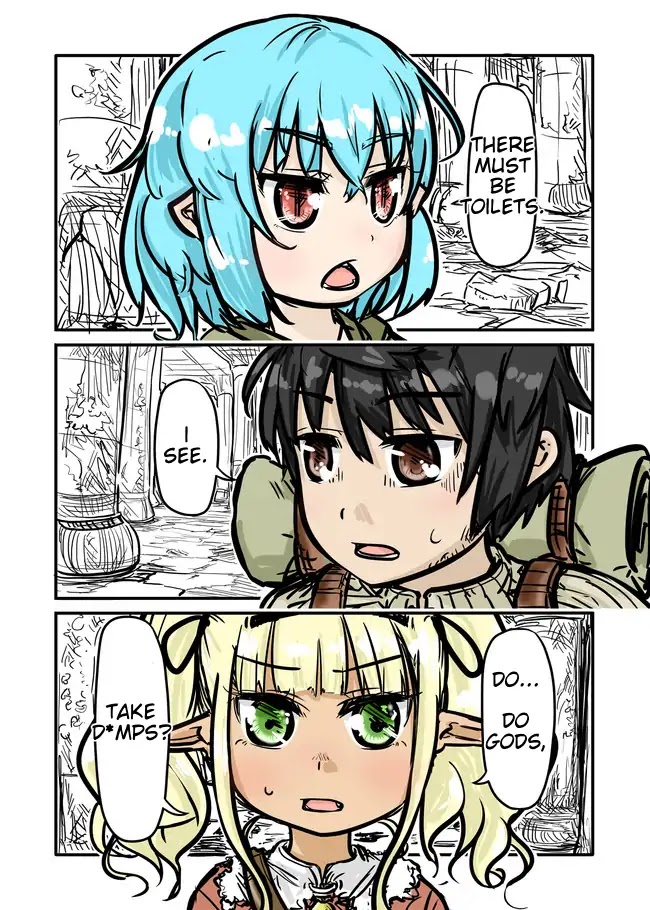 Isekai no Toire de Dai wo suru. Chapter 0.1 page 4 - Chapter 0.1: Oneshot Pt. 1 - First Load: "There are no Gods in Alternate World Toilets"