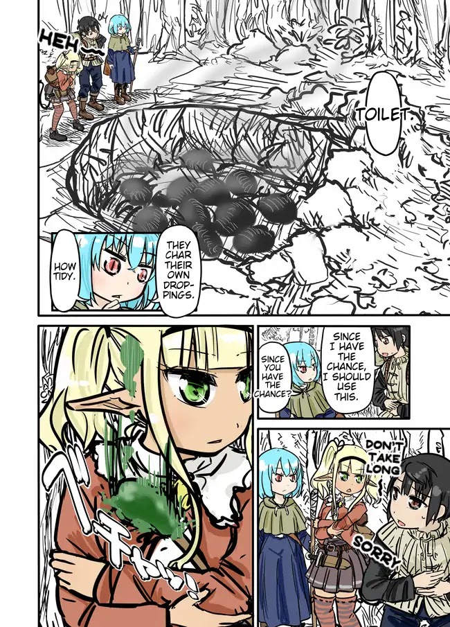 Isekai no Toire de Dai wo suru. Chapter 0.2 page 4 - Chapter 0.2: Oneshot Pt. 2 - Second Load:"Wiping your butt in a fantasy world"