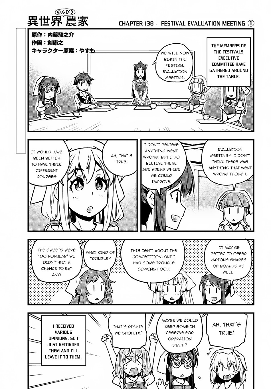 Isekai Nonbiri Nouka Chapter 138 page 2 - Chapter 138: Festival Evaluation Meeting (1)
