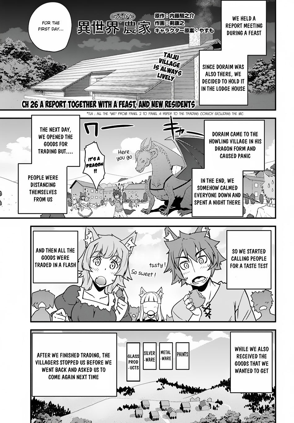 Isekai Nonbiri Nouka Chapter 26 page 2 - Chapter 26: A report together with a feast, and new residents