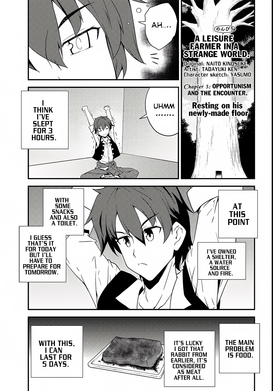 Isekai Nonbiri Nouka Chapter 3 page 2 - Chapter 3: Opportunism and the Encounter