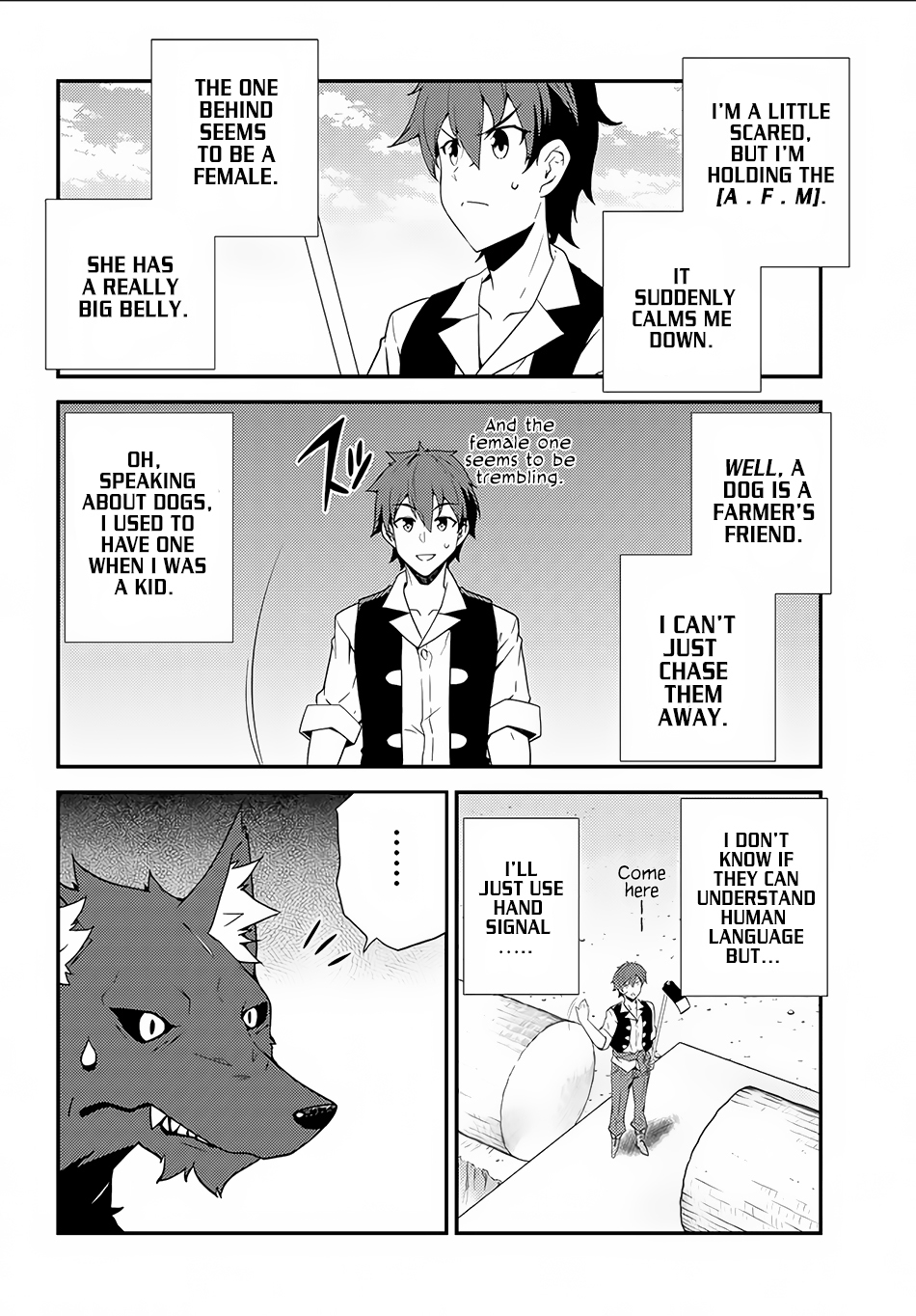 Isekai Nonbiri Nouka Chapter 4 page 3 - Chapter 4: Dogs