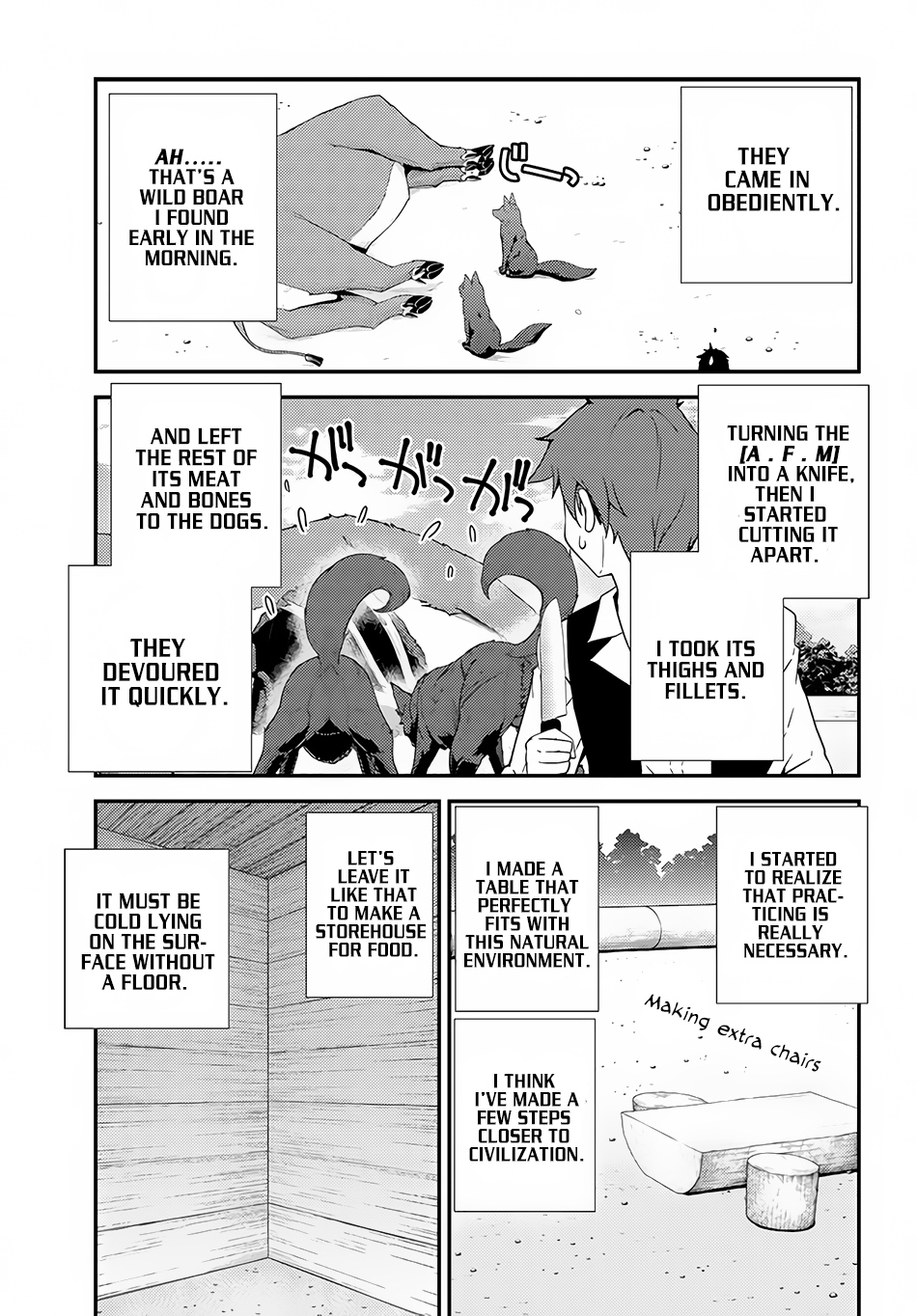 Isekai Nonbiri Nouka Chapter 4 page 4 - Chapter 4: Dogs