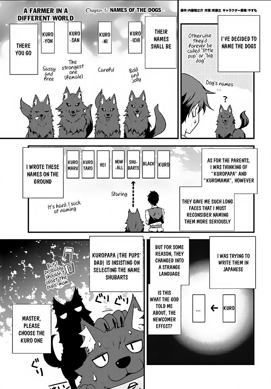 Isekai Nonbiri Nouka Chapter 5 page 2 - Chapter 5: Names of the Dogs