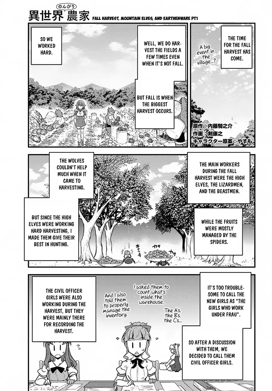 Isekai Nonbiri Nouka Chapter 51 page 2 - Chapter 51: Fall Harvest, Mountain Elves, and Earthenware PT 1