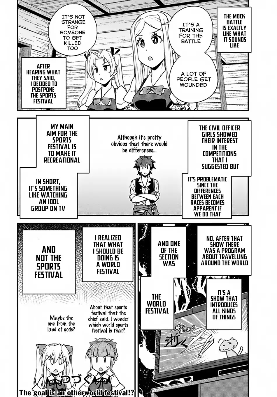 Isekai Nonbiri Nouka Chapter 58 page 7 - Chapter 58: Sports Festival Plan