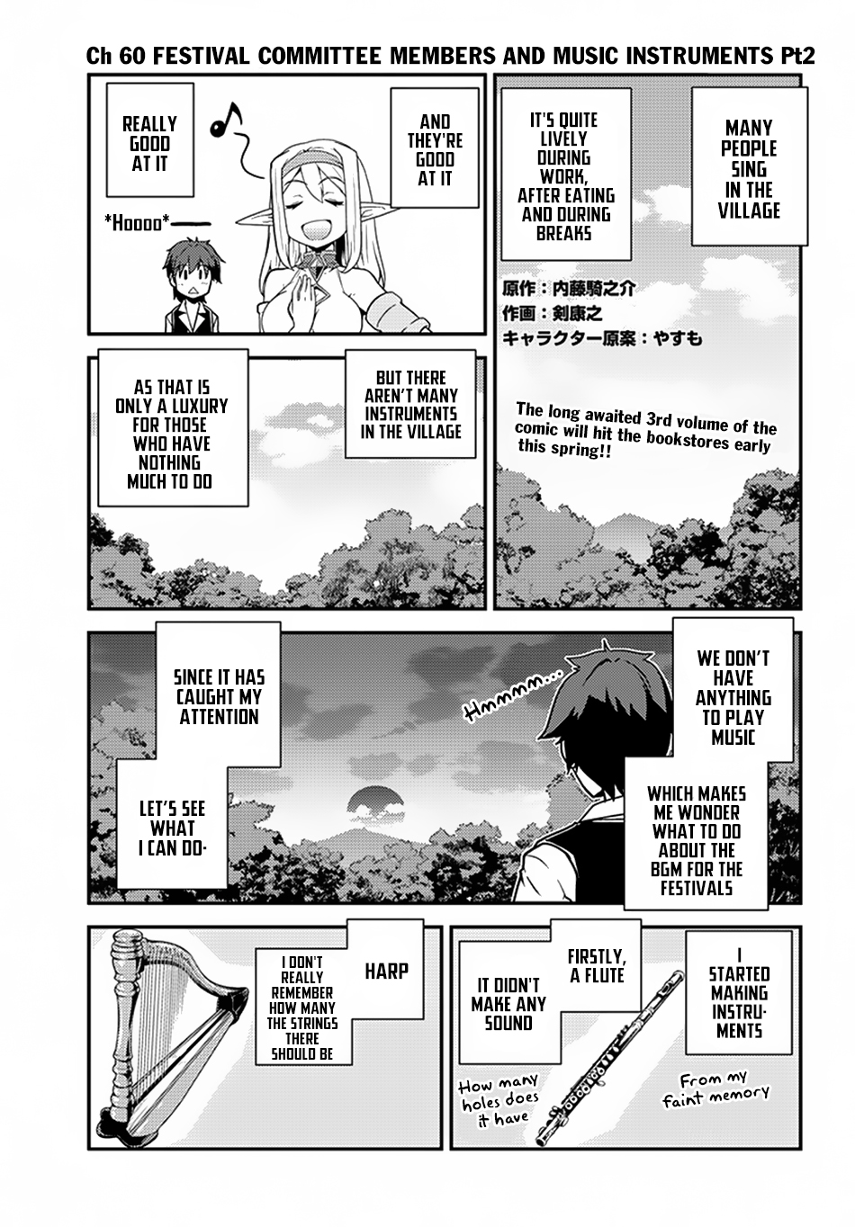 Isekai Nonbiri Nouka Chapter 60 page 2 - Chapter 60: Festival Committee Members and Music Instruments PT1