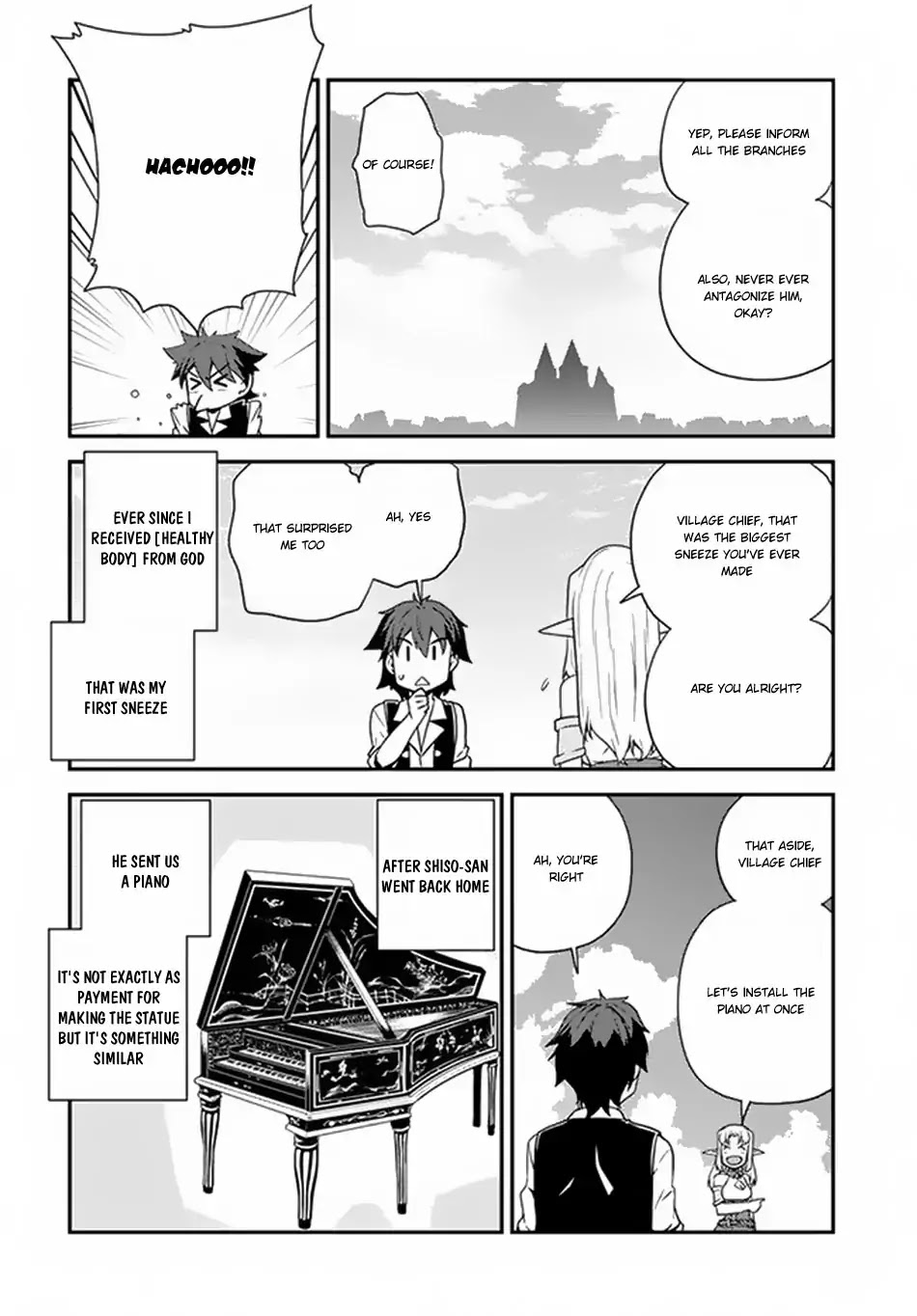 Isekai Nonbiri Nouka Chapter 62 page 5 - Chapter 62: Church and Piano