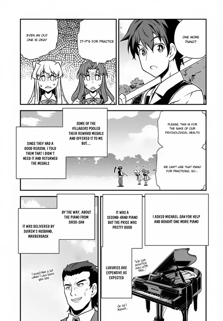 Isekai Nonbiri Nouka Chapter 62 page 8 - Chapter 62: Church and Piano