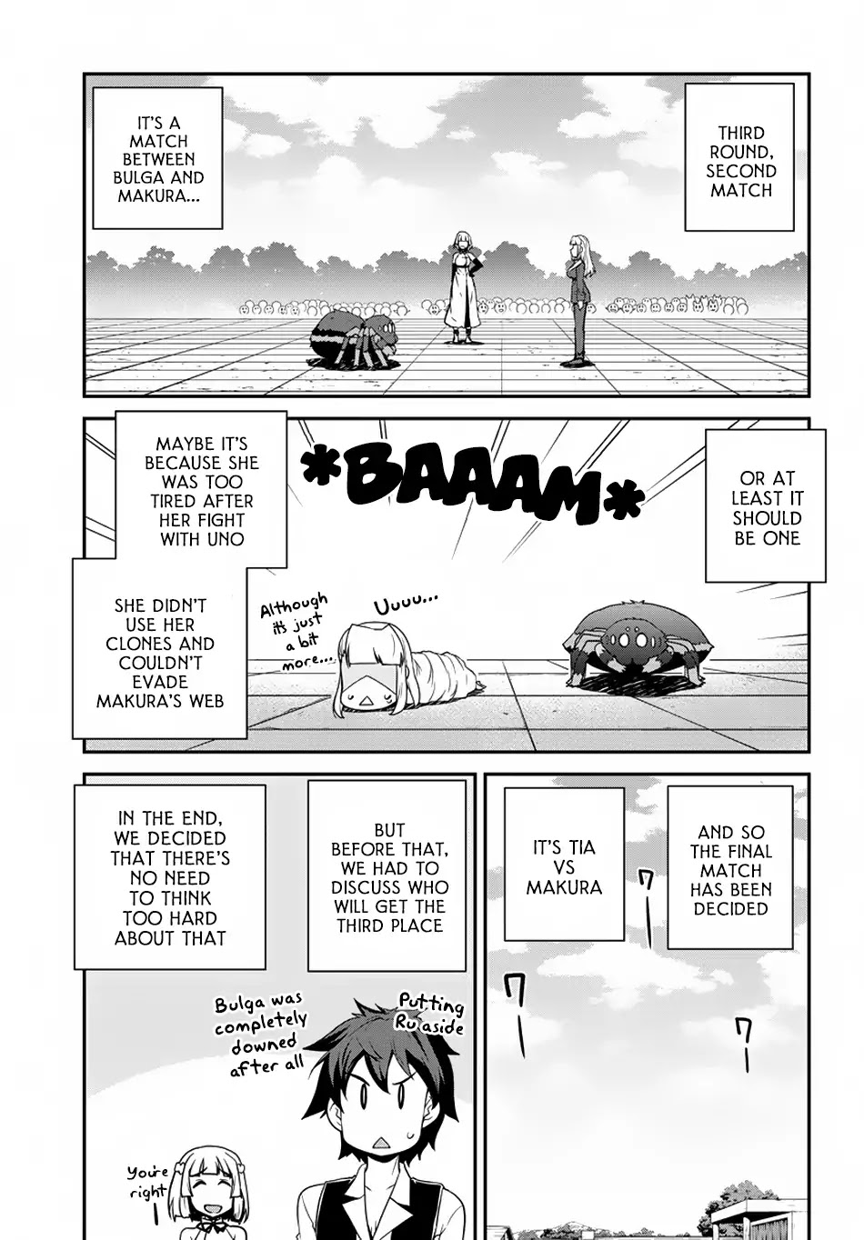 Isekai Nonbiri Nouka Chapter 80 page 8 - Chapter 80: Martial Art Tournament-Knight Division, Third Round (semi-final) and The Finals