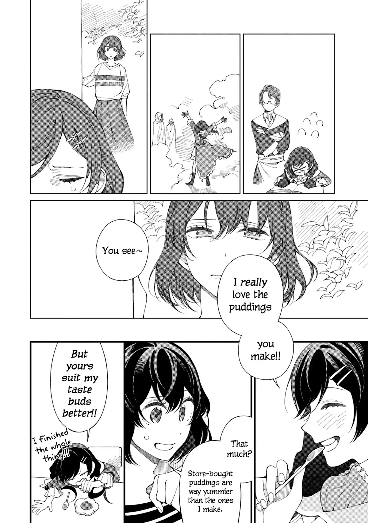Isekai Omotenashi Gohan Chapter 1.2 page 13 - Chapter 1.2: Onee-chan and Jiggly Pudding Made with Fresh Eggs ②
