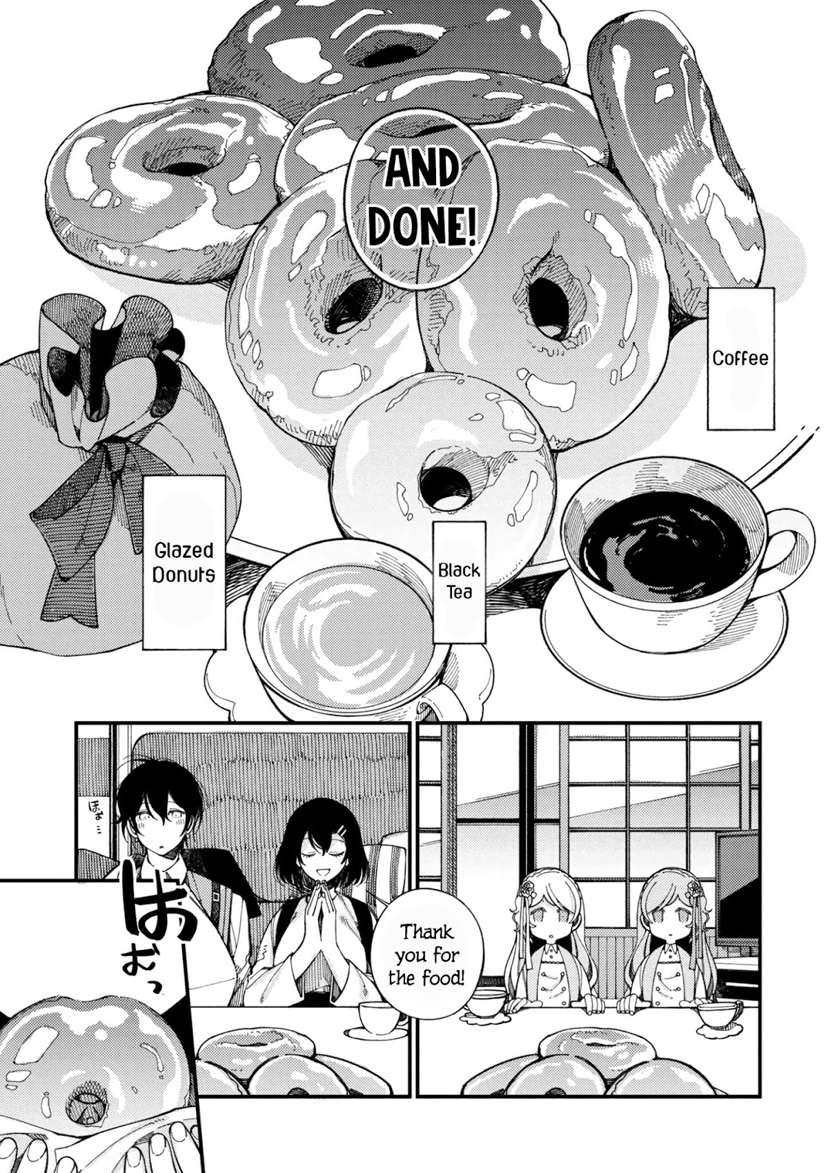 Isekai Omotenashi Gohan Chapter 10.2 page 5 - Chapter 10.2: Twin Princesses and Fluffy Donuts ②