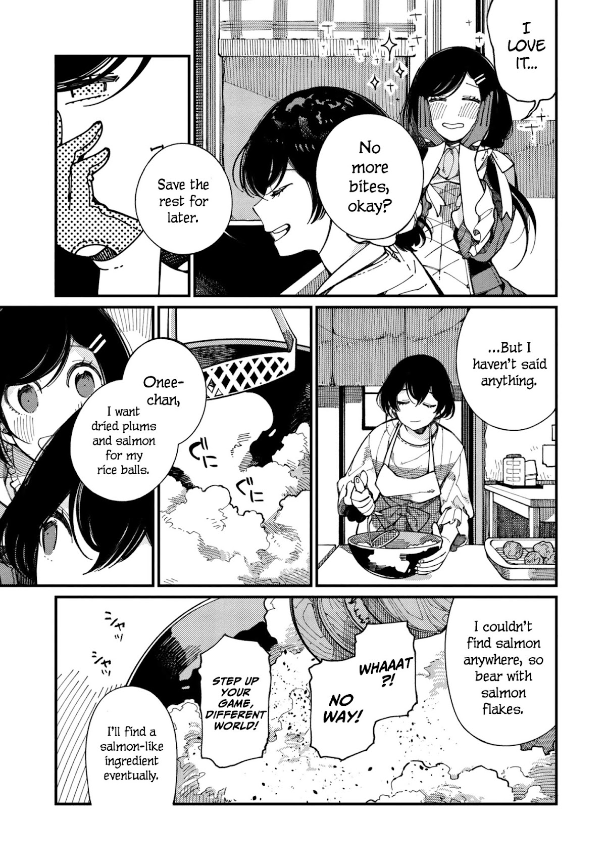 Isekai Omotenashi Gohan Chapter 11 page 6 - Chapter 11: She Who Waits for the Priestess and Chicken Karaage Lunchbox ①