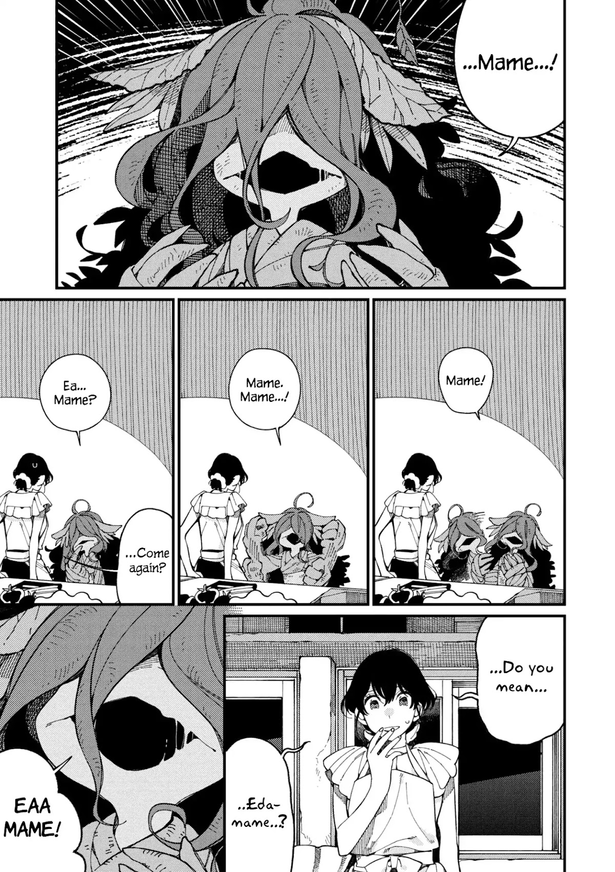 Isekai Omotenashi Gohan Chapter 12 page 8 - Chapter 12: The Long-Awaited Edamame and the Capricious Queen ①