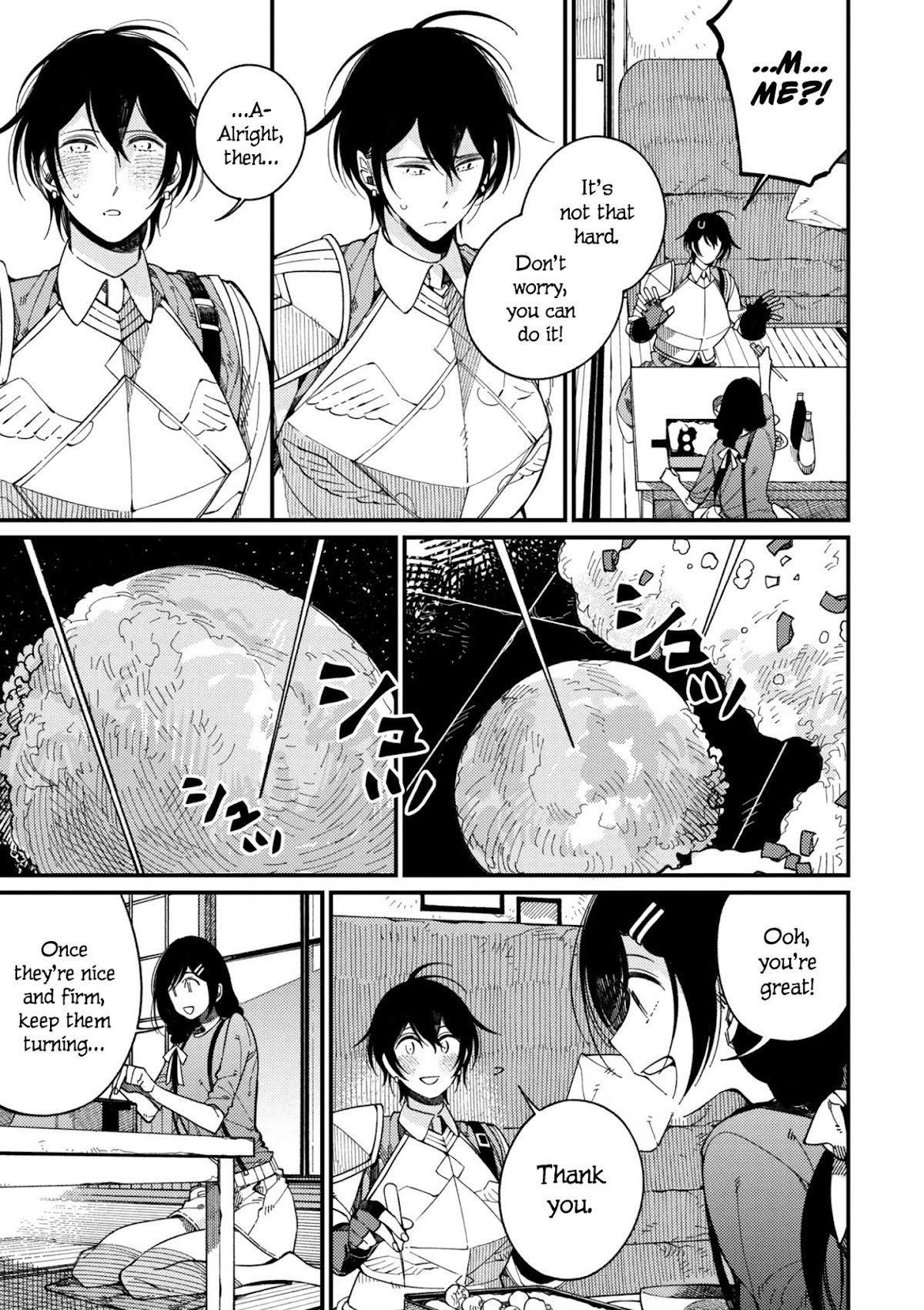 Isekai Omotenashi Gohan Chapter 14 page 12 - Chapter 14 - Younger Sister and Creamy and Fluffy Takoyaki ①