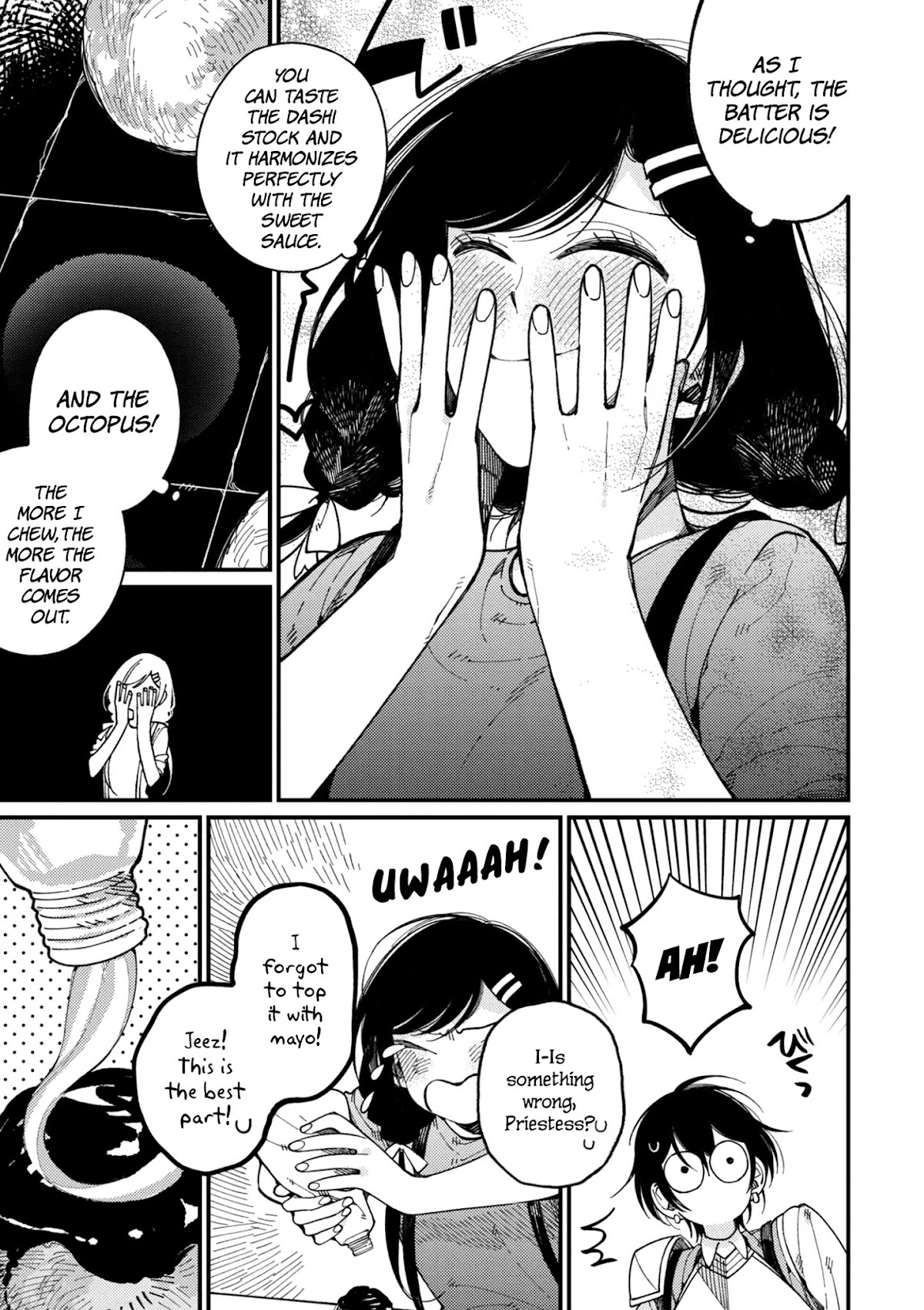 Isekai Omotenashi Gohan Chapter 14 page 16 - Chapter 14 - Younger Sister and Creamy and Fluffy Takoyaki ①