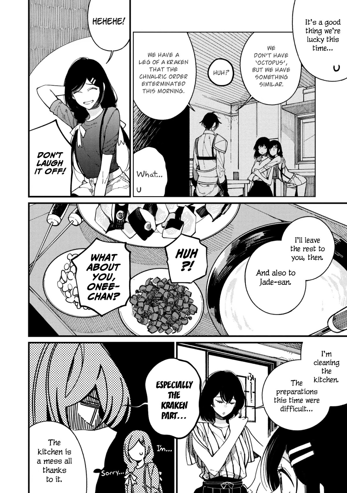 Isekai Omotenashi Gohan Chapter 14 page 5 - Chapter 14 - Younger Sister and Creamy and Fluffy Takoyaki ①