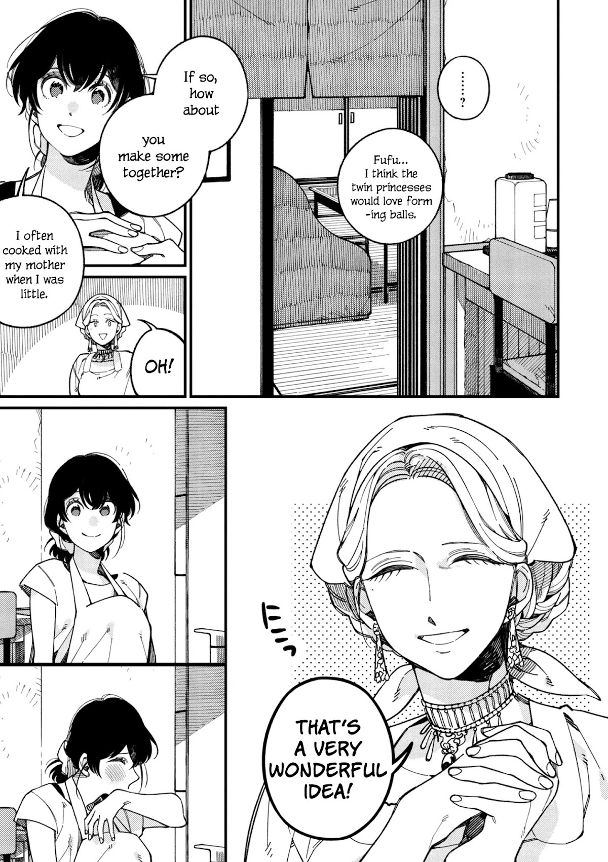 Isekai Omotenashi Gohan Chapter 15.2 page 5 - Chapter 15.2: The Queen and Her First Cooking Experience ②