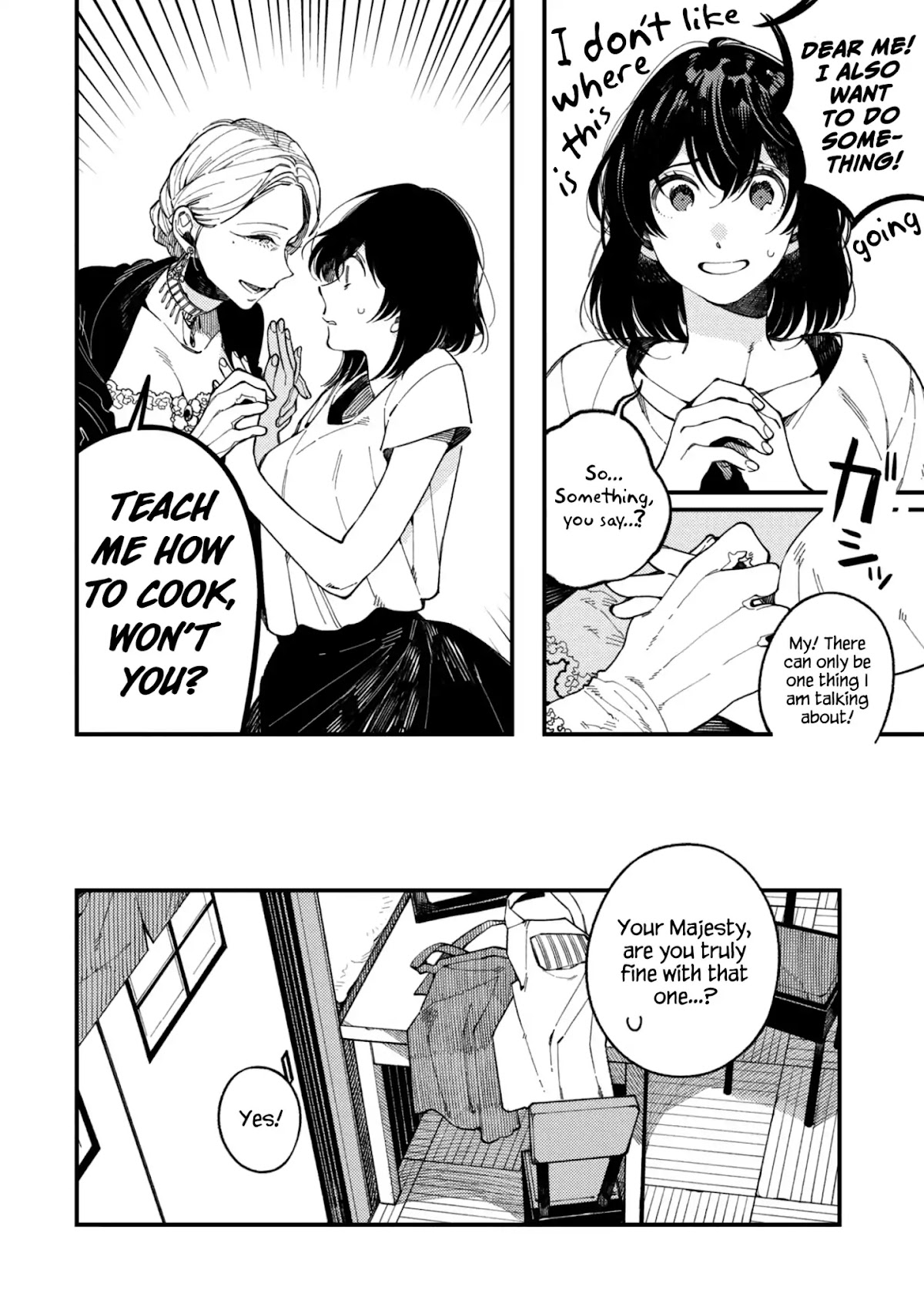 Isekai Omotenashi Gohan Chapter 15 page 7 - Chapter 15: The Queen and Her First Cooking Experience ①
