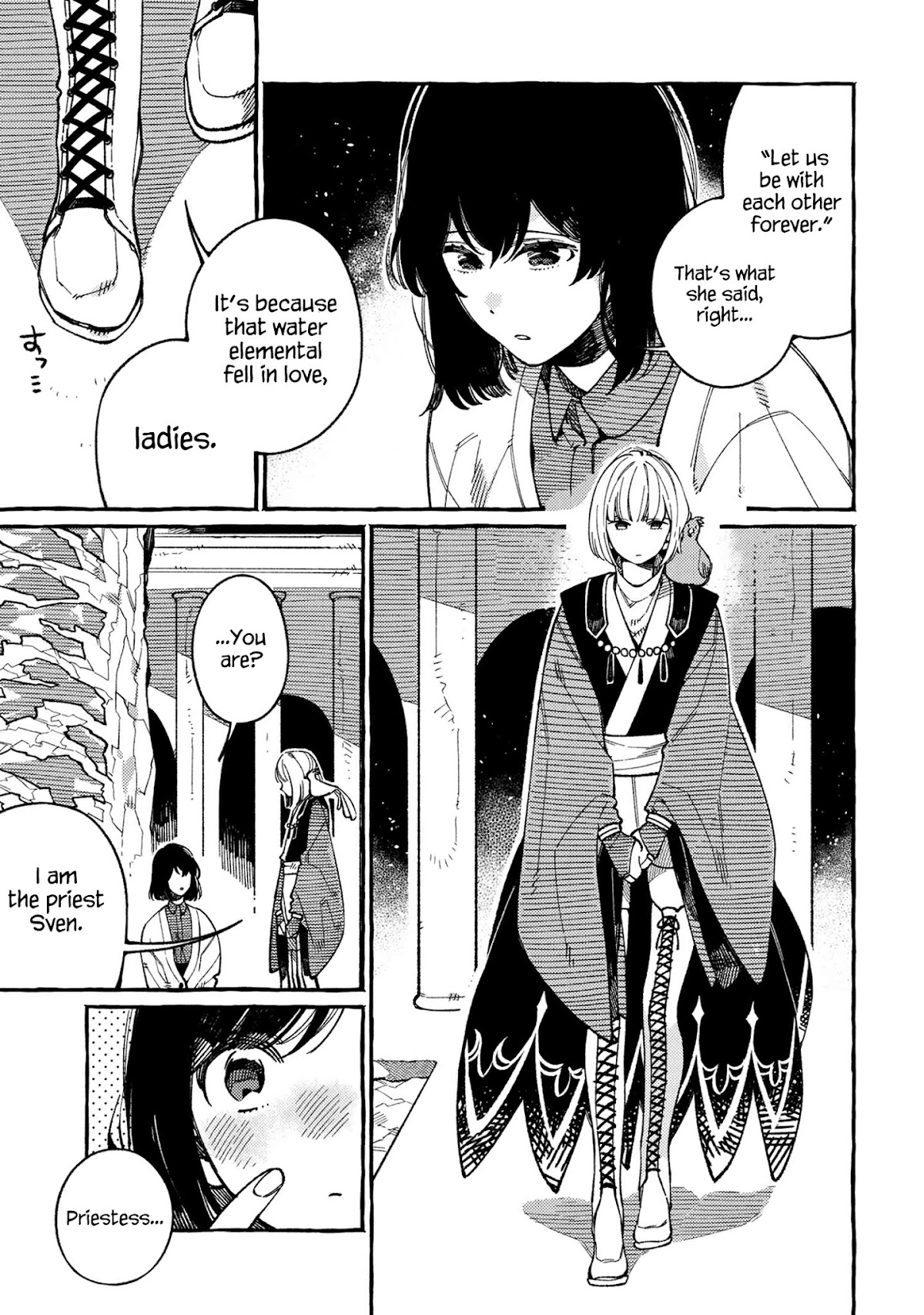 Isekai Omotenashi Gohan Chapter 17 page 10 - Chapter 17: Water Elementals and Warm Sweets ①