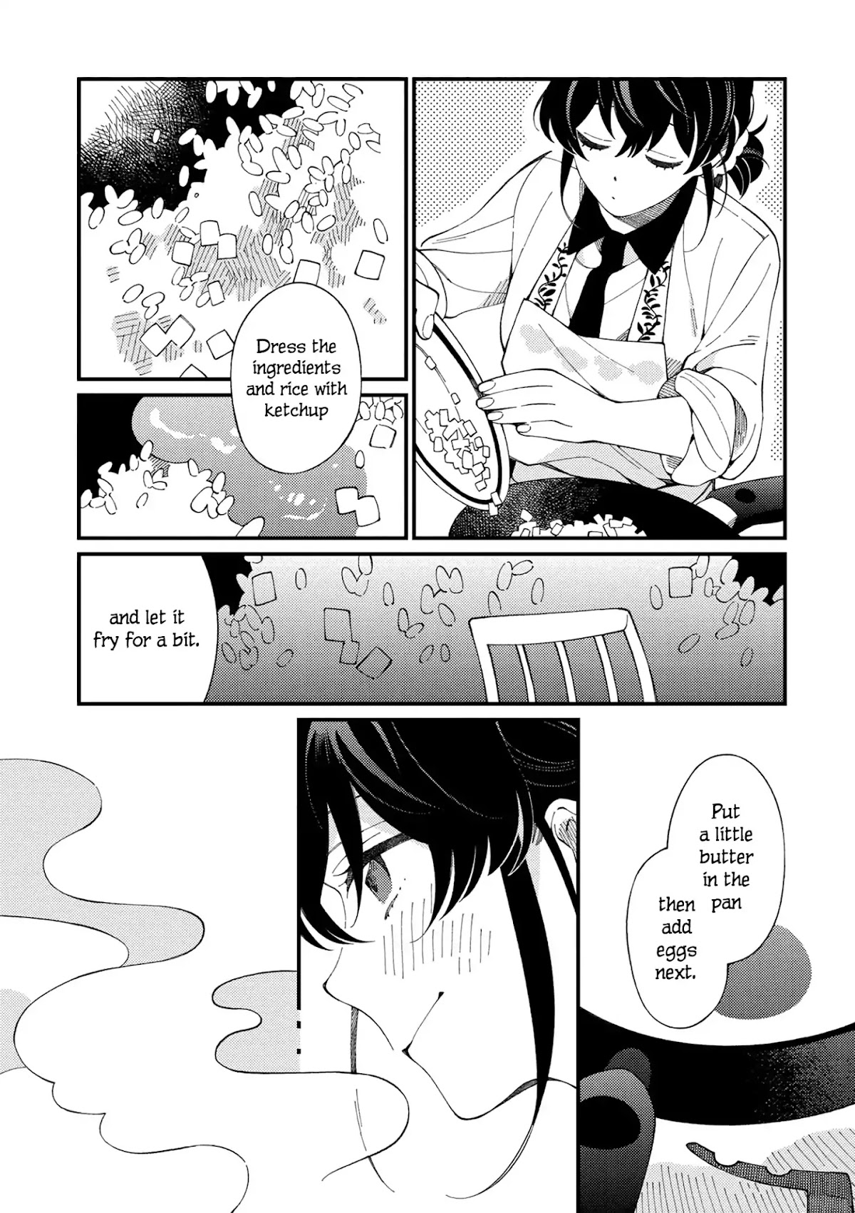 Isekai Omotenashi Gohan Chapter 2.2 page 4 - Chapter 2.2: Golden Omelette Rice and Creamy Corn Soup ②