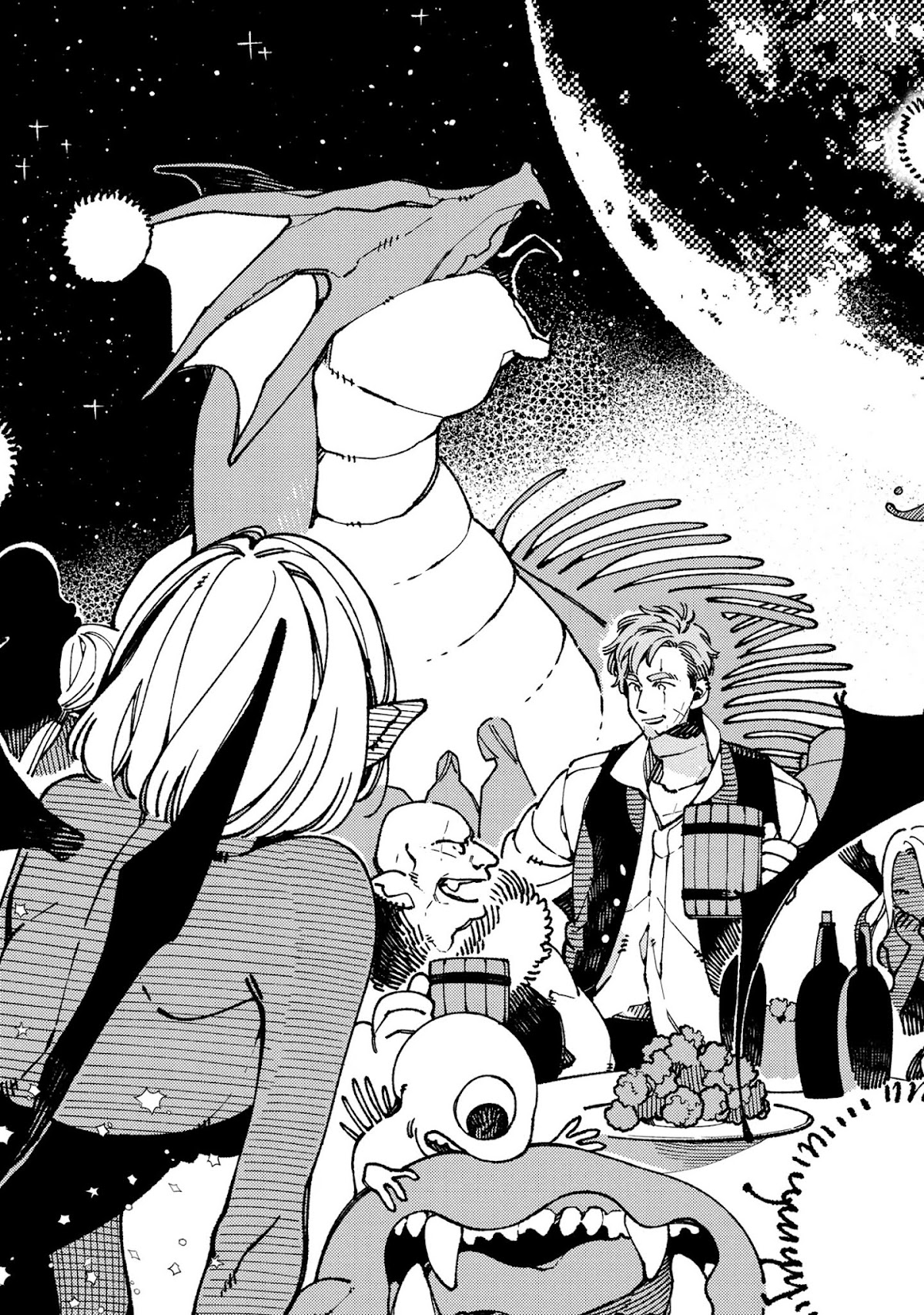 Isekai Omotenashi Gohan Chapter 21 page 5 - Chapter 21: Humans and Supernatural Beings Smiling and Dancing Under the Moonlight ①