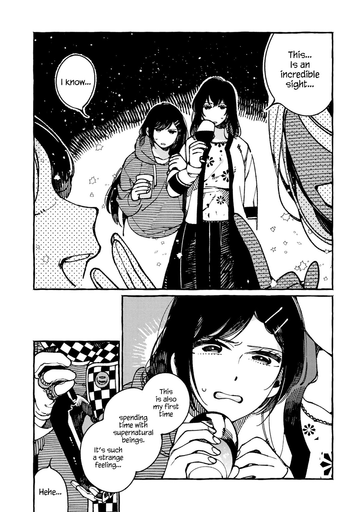 Isekai Omotenashi Gohan Chapter 21 page 7 - Chapter 21: Humans and Supernatural Beings Smiling and Dancing Under the Moonlight ①