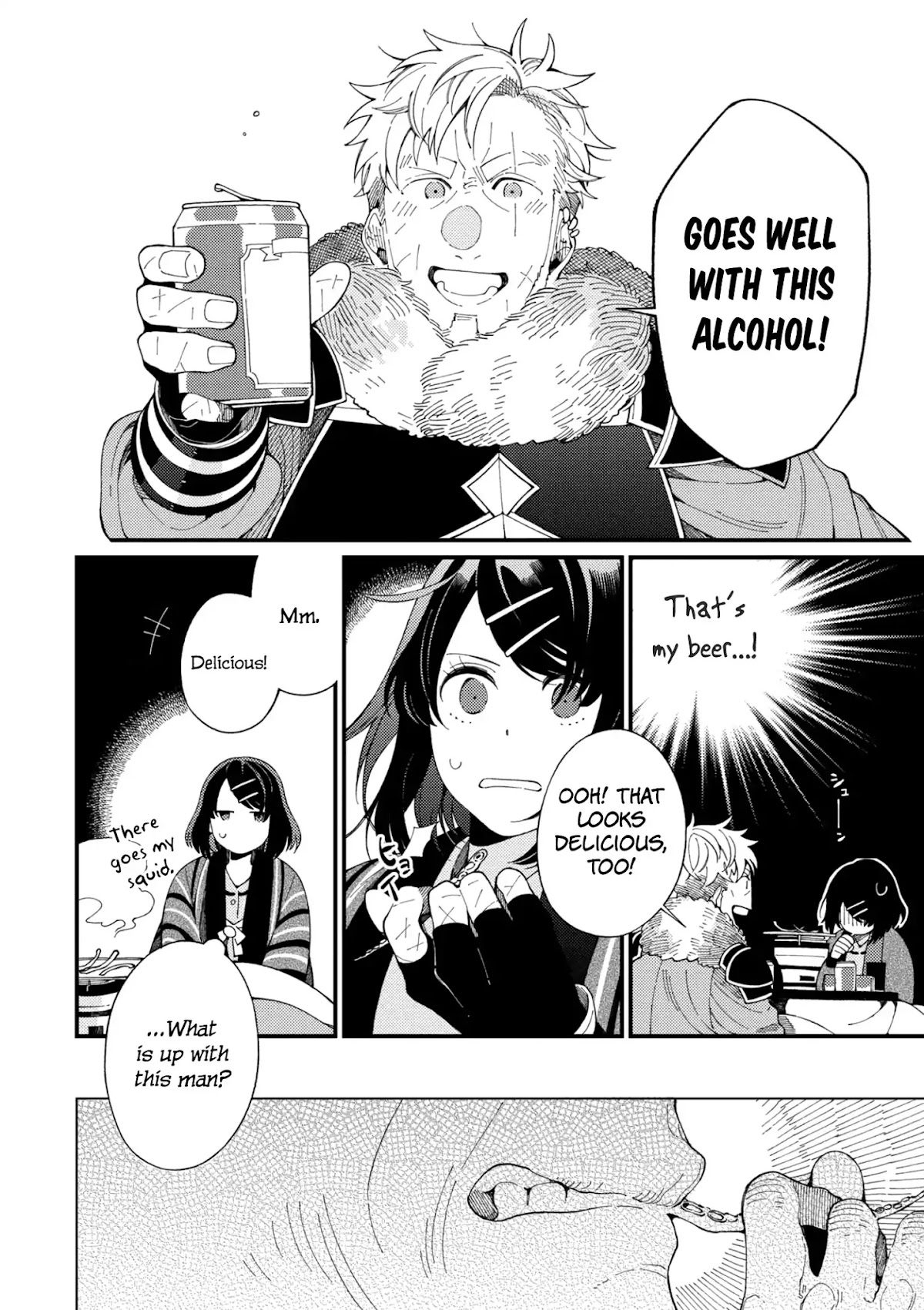 Isekai Omotenashi Gohan Chapter 3.2 page 5 - Chapter 3.2: Moonlight, Beer and Earthen Charcoal Brazier ②