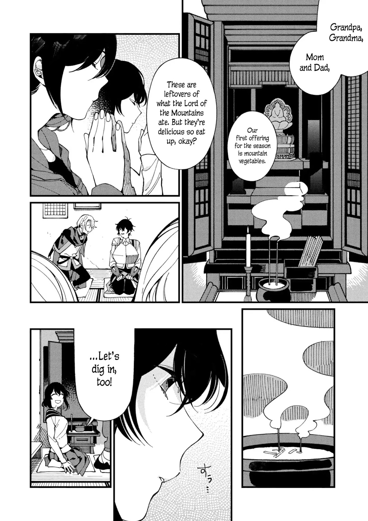 Isekai Omotenashi Gohan Chapter 5.2 page 6 - Chapter 5.2: Mountains, Younger Sister and the Taste of Spring ②