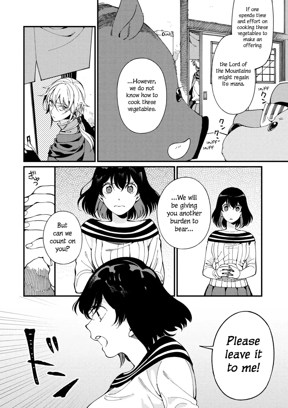Isekai Omotenashi Gohan Chapter 5 page 9 - Chapter 5: Mountains, Younger Sister and the Taste of Spring ①