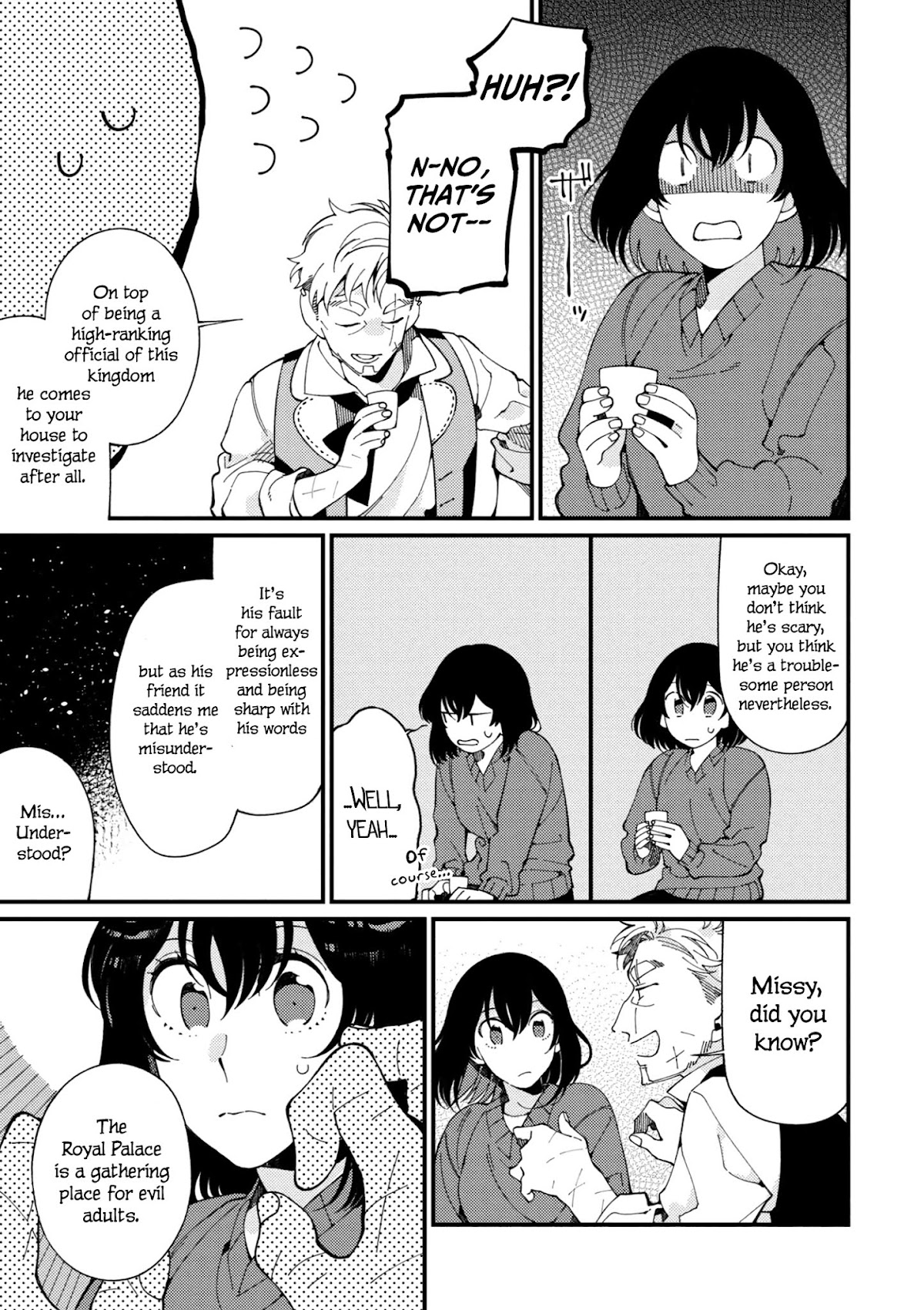 Isekai Omotenashi Gohan Chapter 6.2 page 9 - Chapter 6.2: Dried Herring Fillet, Peculiar Clams and Mr. Sour-Faced ②
