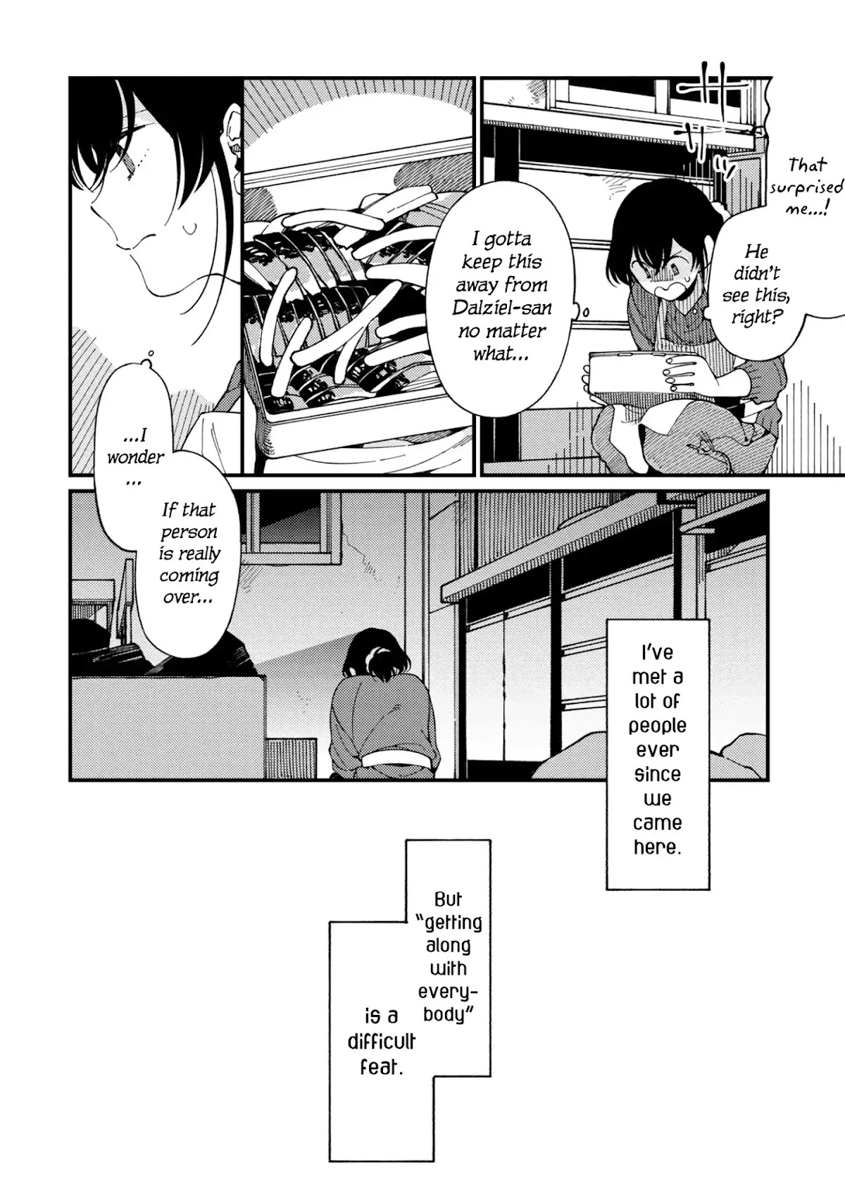 Isekai Omotenashi Gohan Chapter 6 page 11 - Chapter 6: Dried Herring Fillet, Peculiar Clams and Mr. Sour-Faced ①