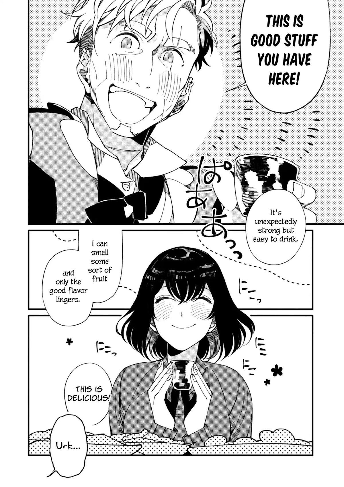 Isekai Omotenashi Gohan Chapter 6 page 17 - Chapter 6: Dried Herring Fillet, Peculiar Clams and Mr. Sour-Faced ①
