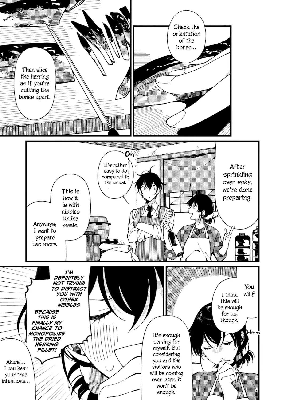 Isekai Omotenashi Gohan Chapter 6 page 4 - Chapter 6: Dried Herring Fillet, Peculiar Clams and Mr. Sour-Faced ①