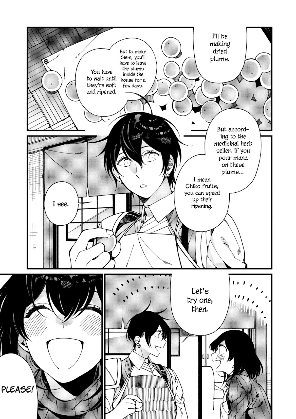 Isekai Omotenashi Gohan Chapter 7 page 18 - Chapter 7: The Medicinal Herb Seller and Plum Work ①