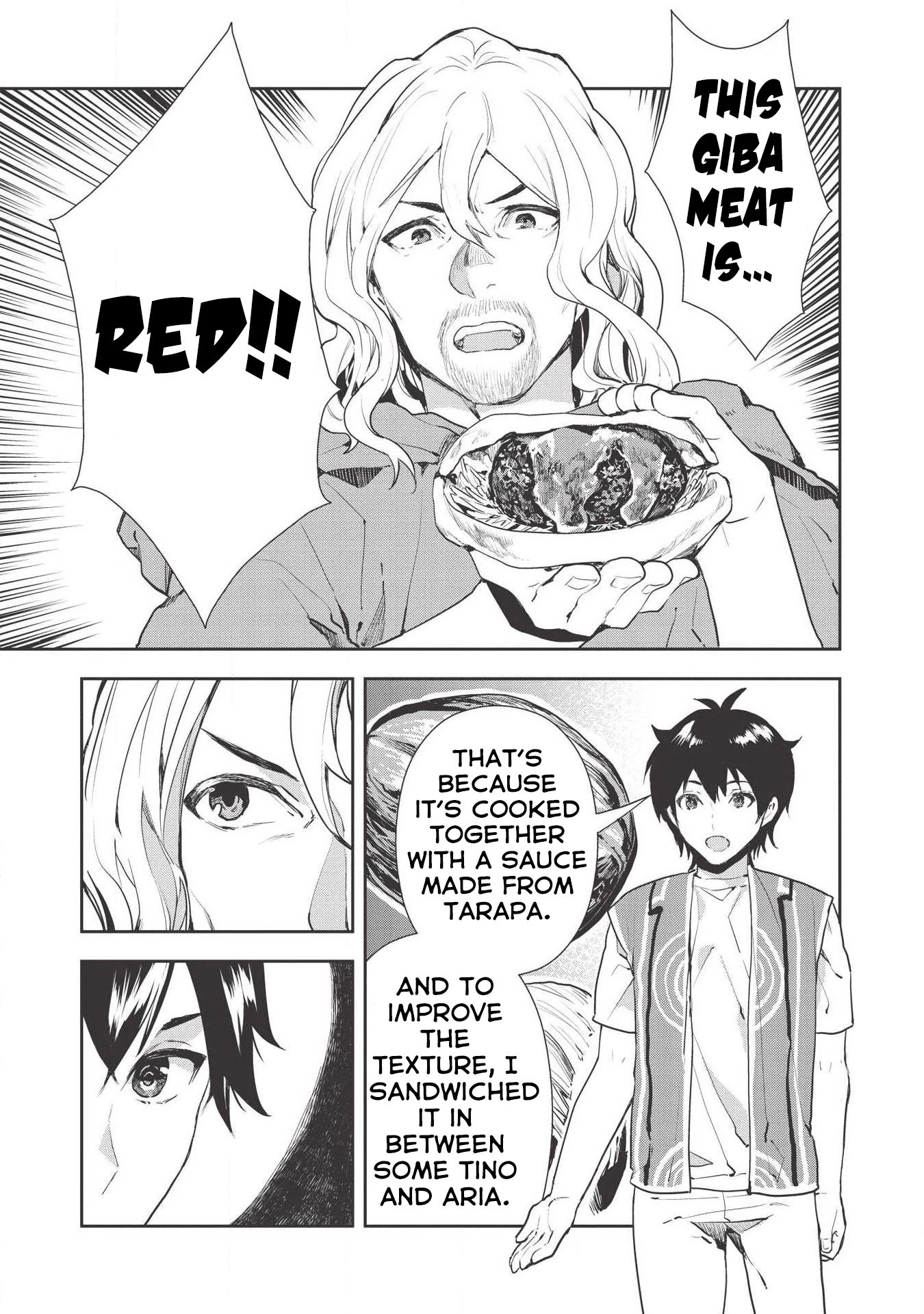 Isekai Ryouridou Chapter 19 page 22 - Chapter 19: A Night of Ideas