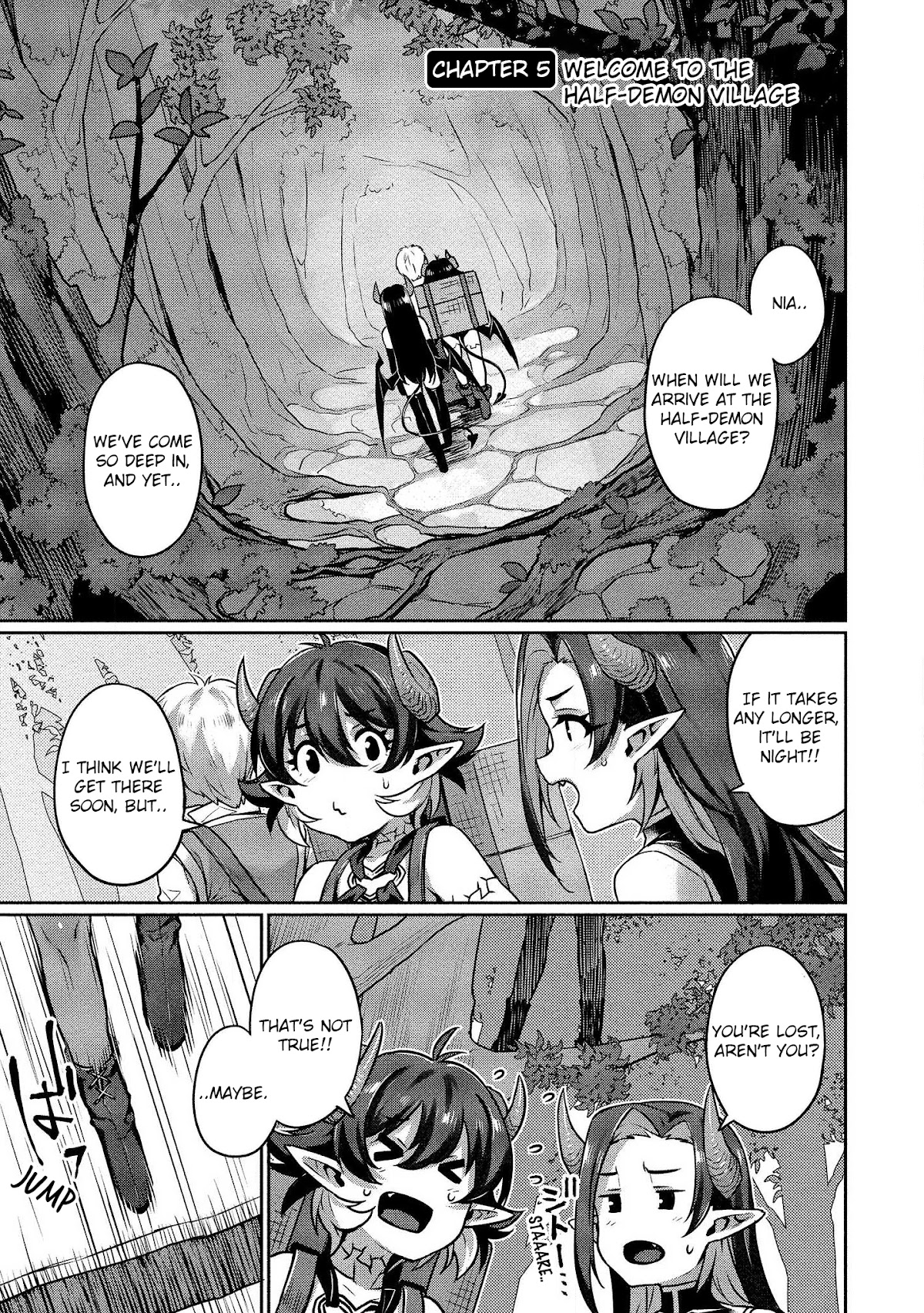Isekai Seikatsu No Susume Chapter 5 page 2 - Chapter 5: Welcome to the Half-Demon Village