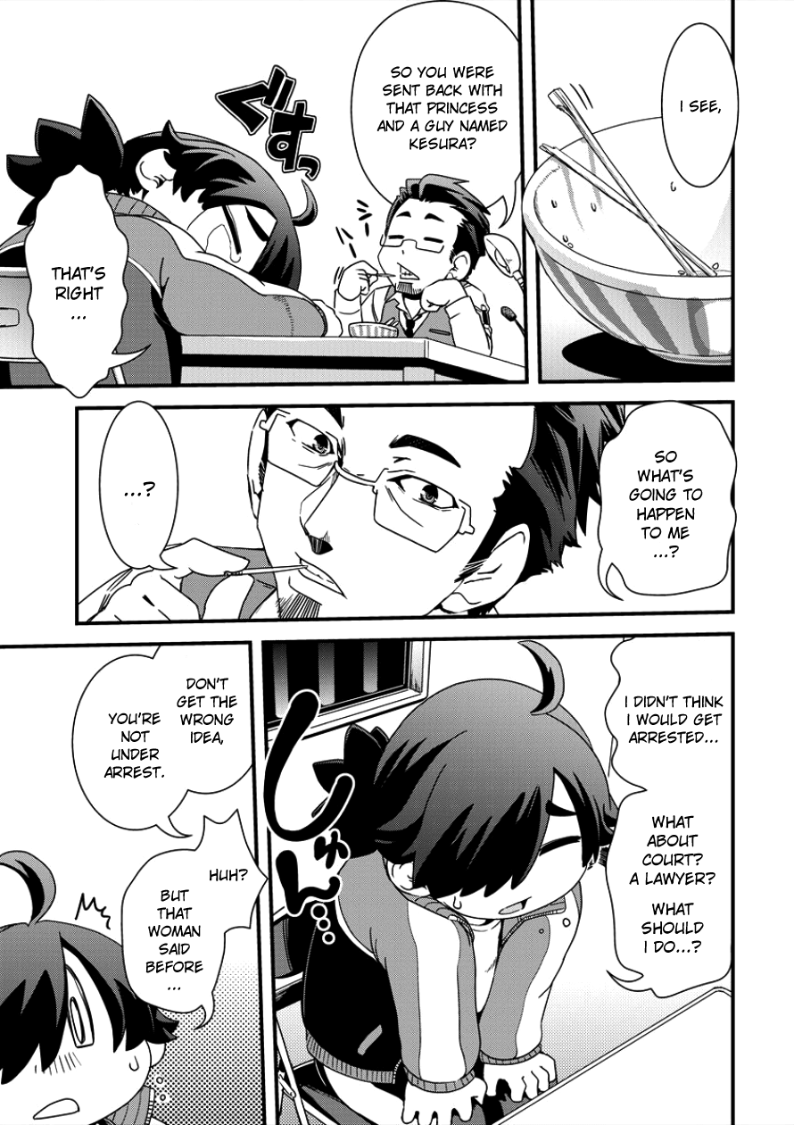 Isekai Shoukan-sareta ga Kyousei Soukan-sareta Ore ha shikatanaku yaseru koto ni shita. Chapter 7 page 9 - Chapter 7: Interrogation Food?!