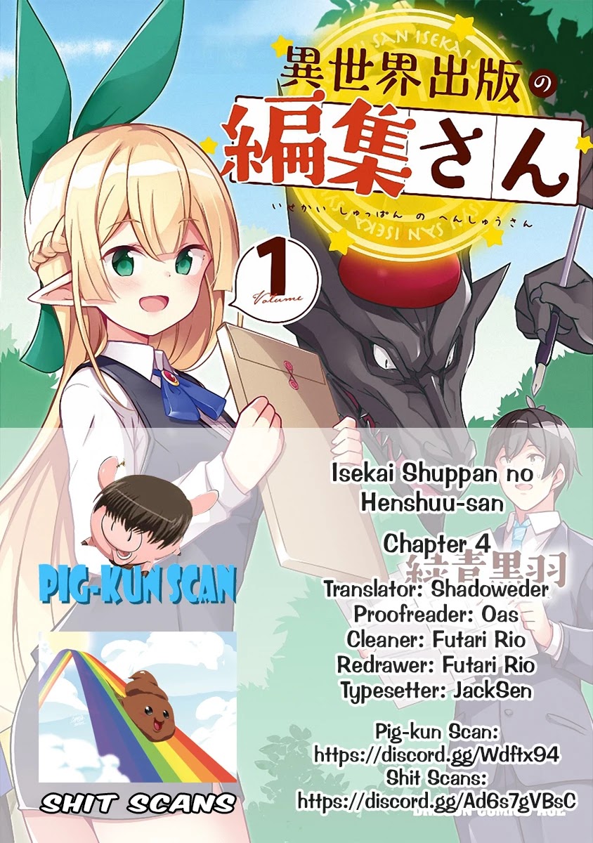 Isekai Shuppan no Henshuu-san Chapter 4 page 1 - Chapter 4: Reviving the mummy woman
