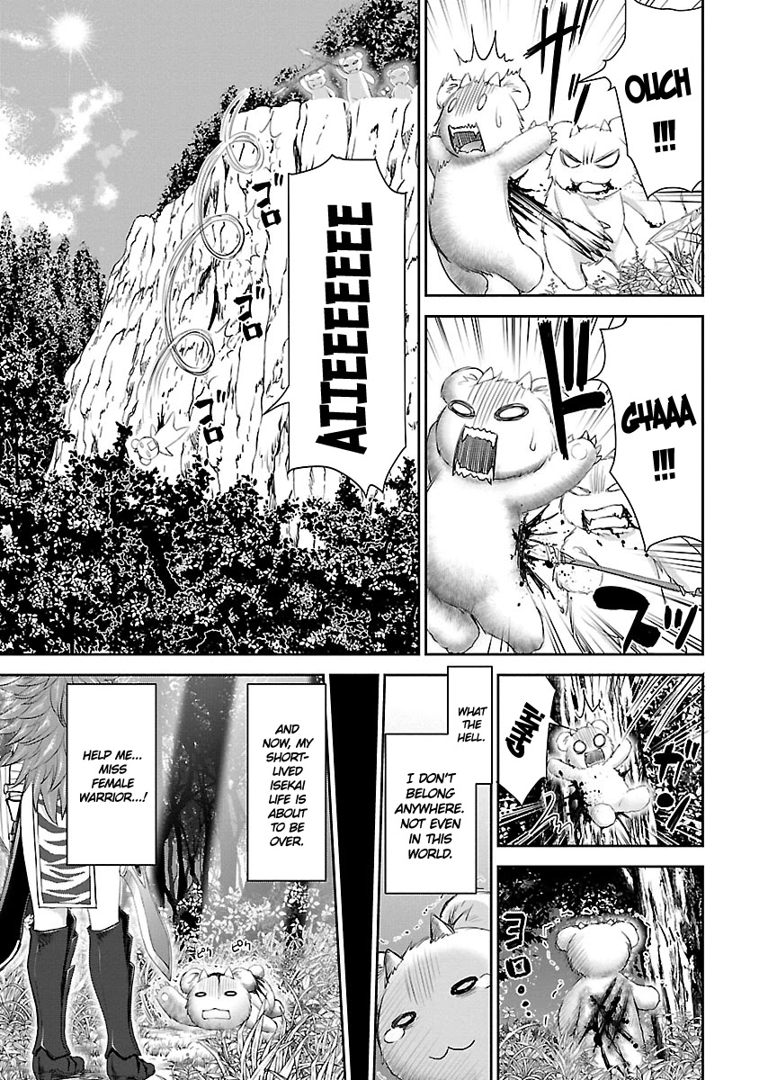 Isekai Sniper Is the Female Warrior's Mofumofu Pet Chapter 1 page 5 - Chapter 1: Encounter with Raisa the Female Warrior!