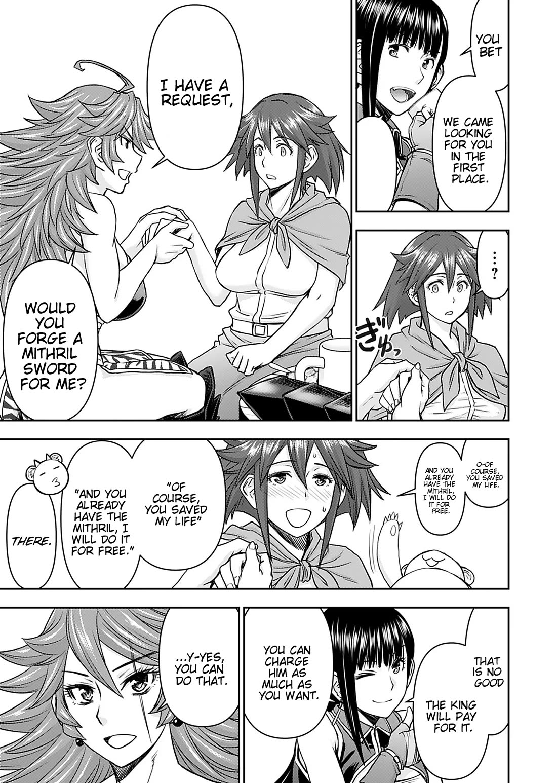 Isekai Sniper Is the Female Warrior's Mofumofu Pet Chapter 14 page 13 - Chapter 14: Rescue! Mithril Blacksmith (Final Part)