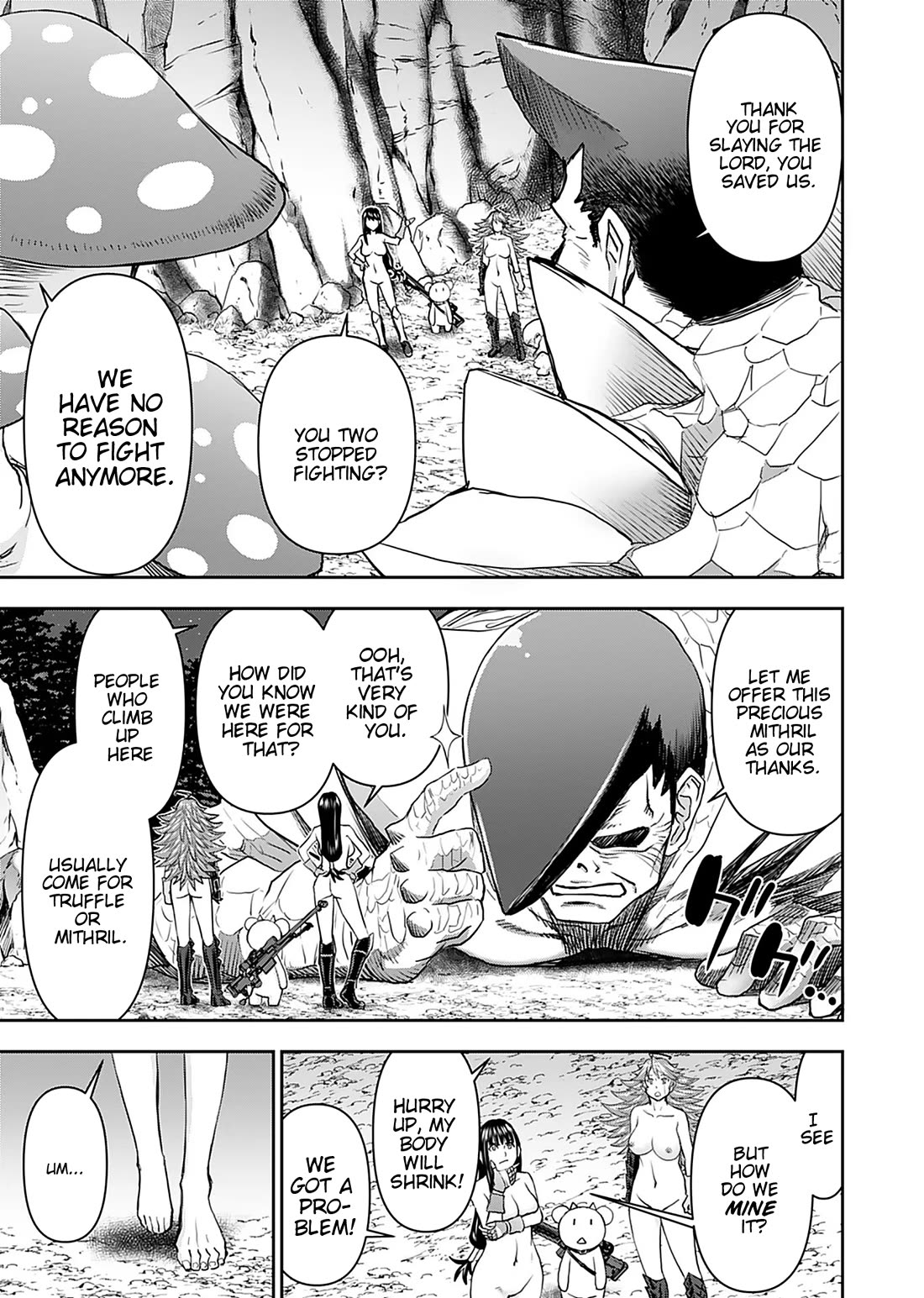 Isekai Sniper Is the Female Warrior's Mofumofu Pet Chapter 14 page 3 - Chapter 14: Rescue! Mithril Blacksmith (Final Part)