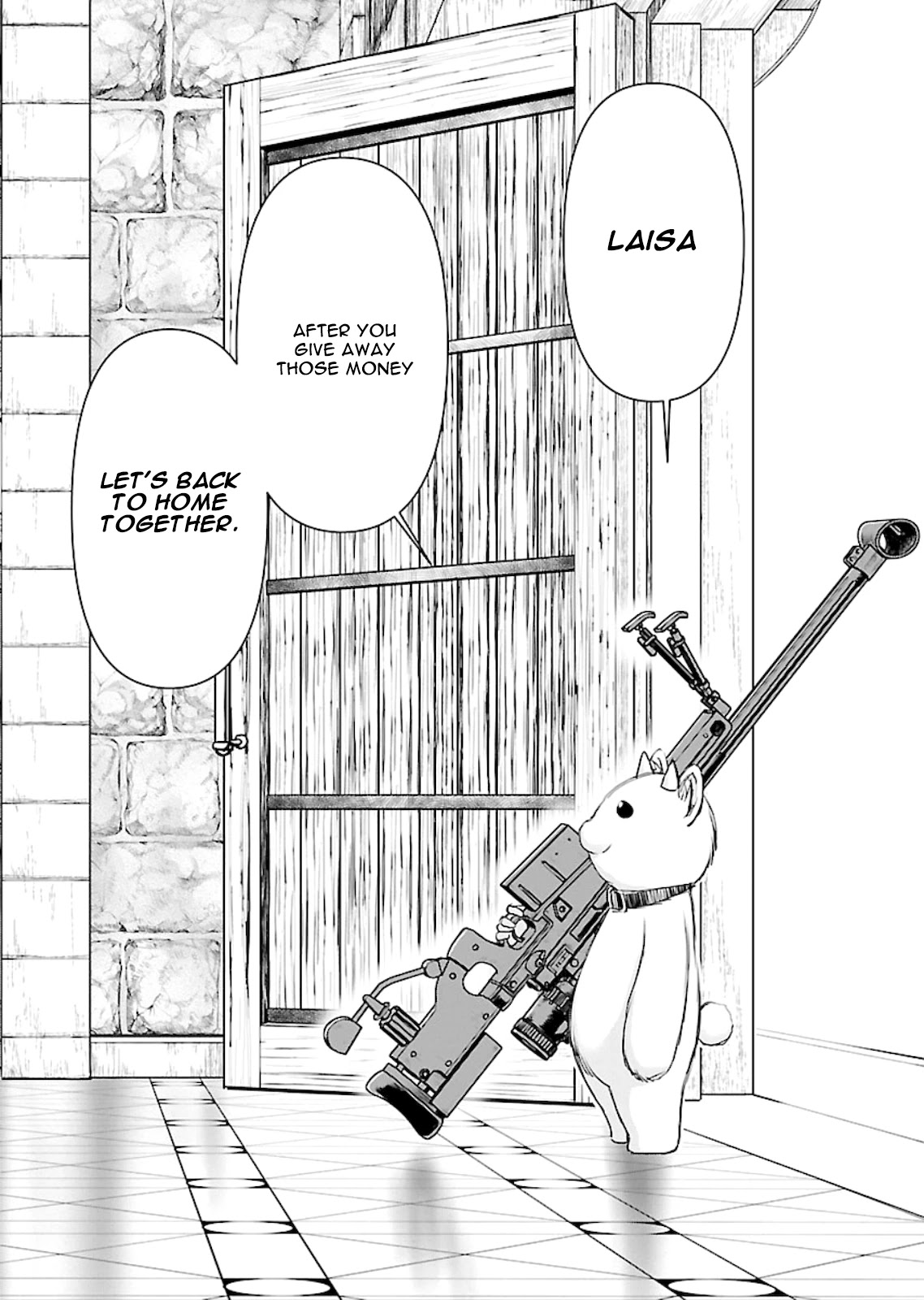 Isekai Sniper Is the Female Warrior's Mofumofu Pet Chapter 2 page 22 - Chapter 2: Bloody Battle Guild Bar